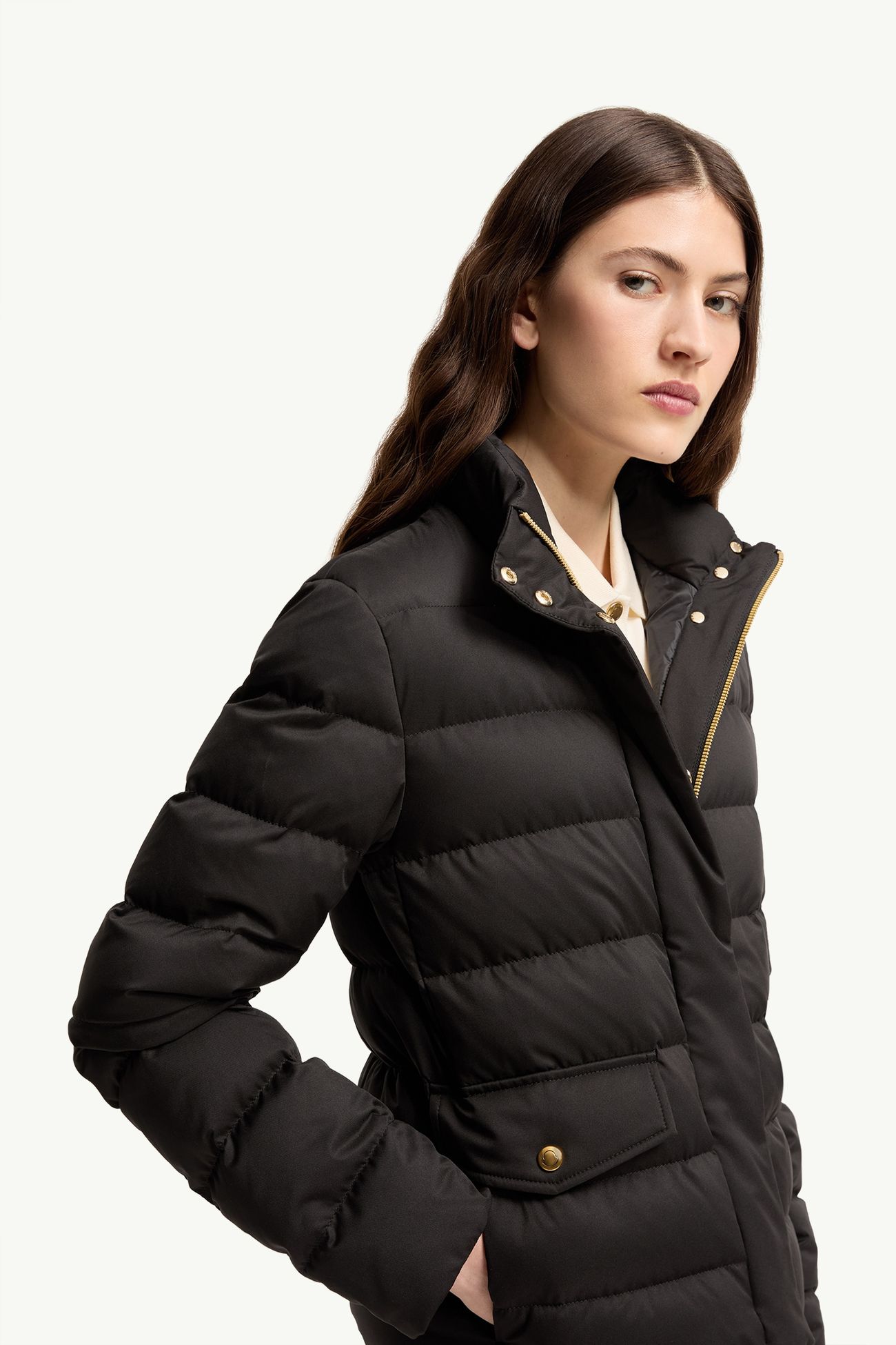 Bessettes ショートダウンジャケット レディース ブラック Moncler 5