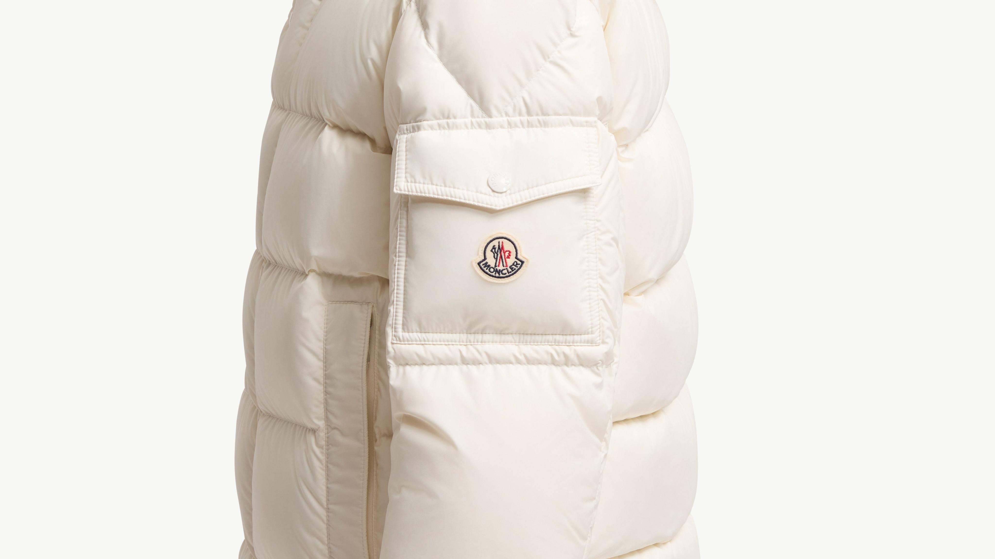 White Moncler Maya 70 Hooded Short Down Jacket - Short Down