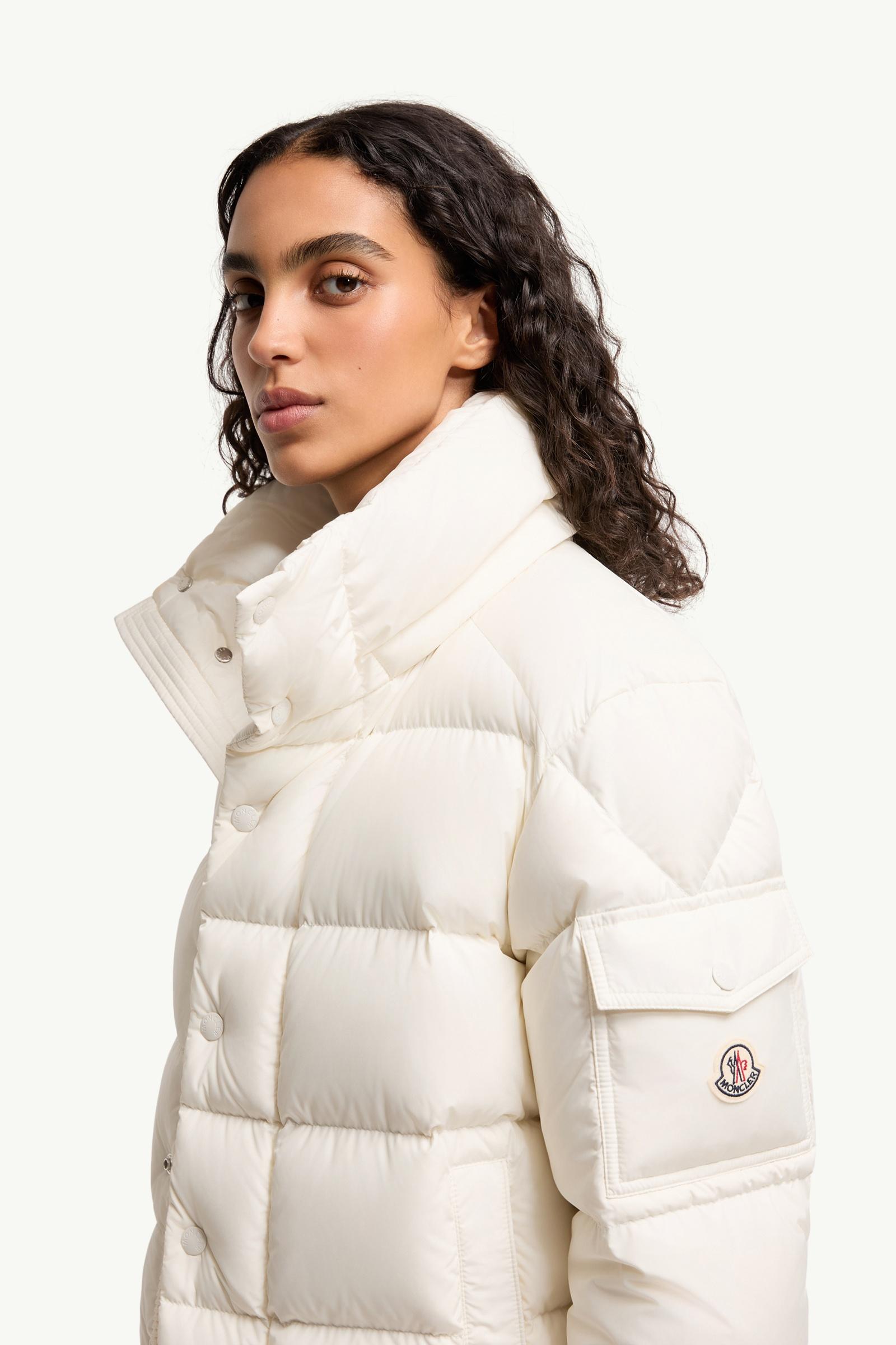 MONCLER ホワイトダウン　レディース サイズ00 ホワイト Moncler Maya 70ショートダウンジャケット : ショートダウン