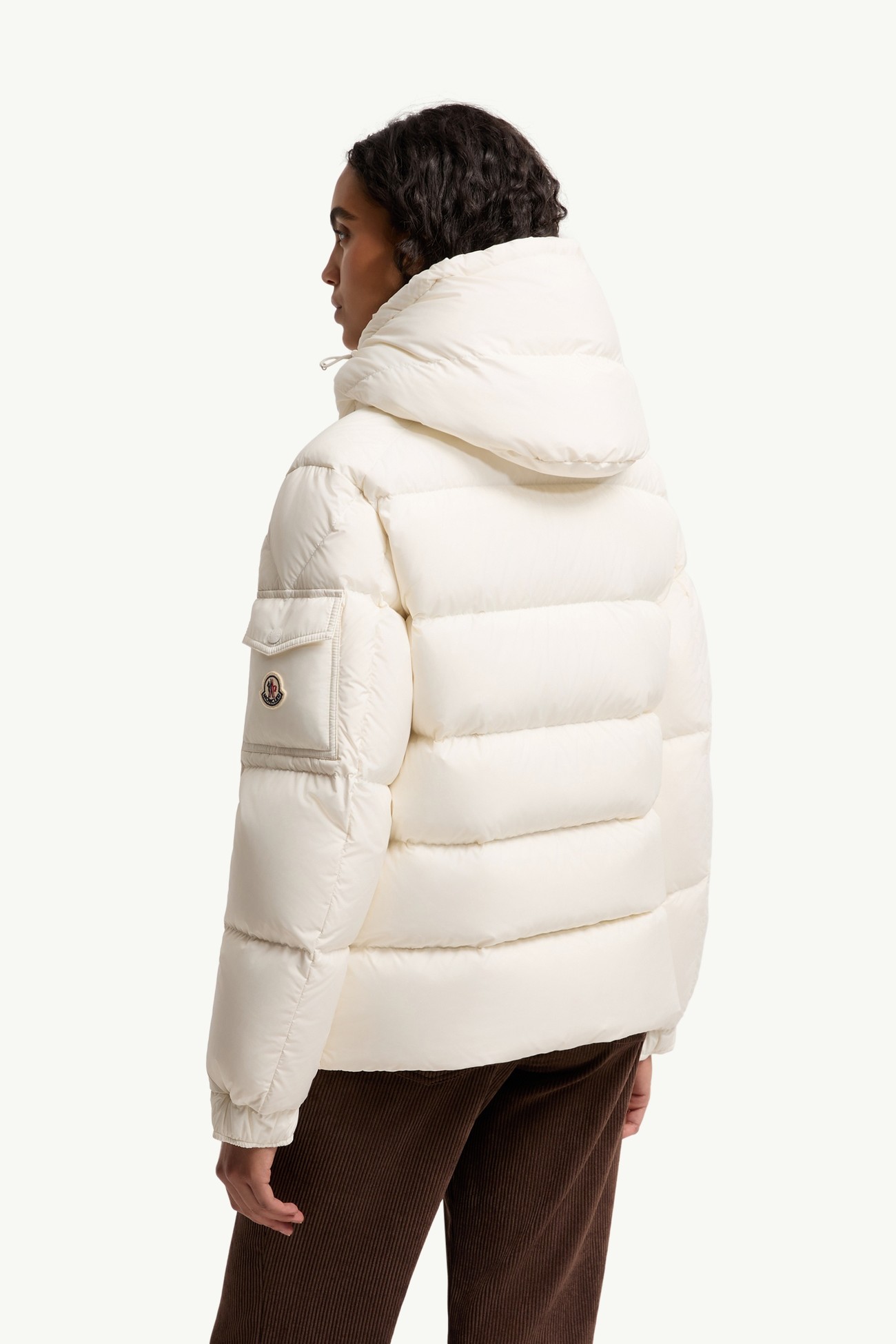 Doudoune courte à capuche Moncler Maya 70 Femmes Blanc Moncler 4
