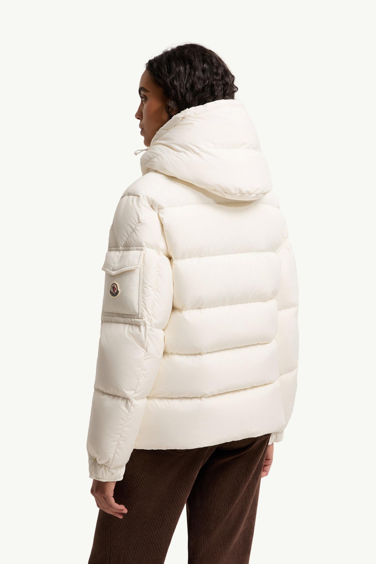 ホワイト Moncler Maya 70ショートダウンジャケット : ショートダウン