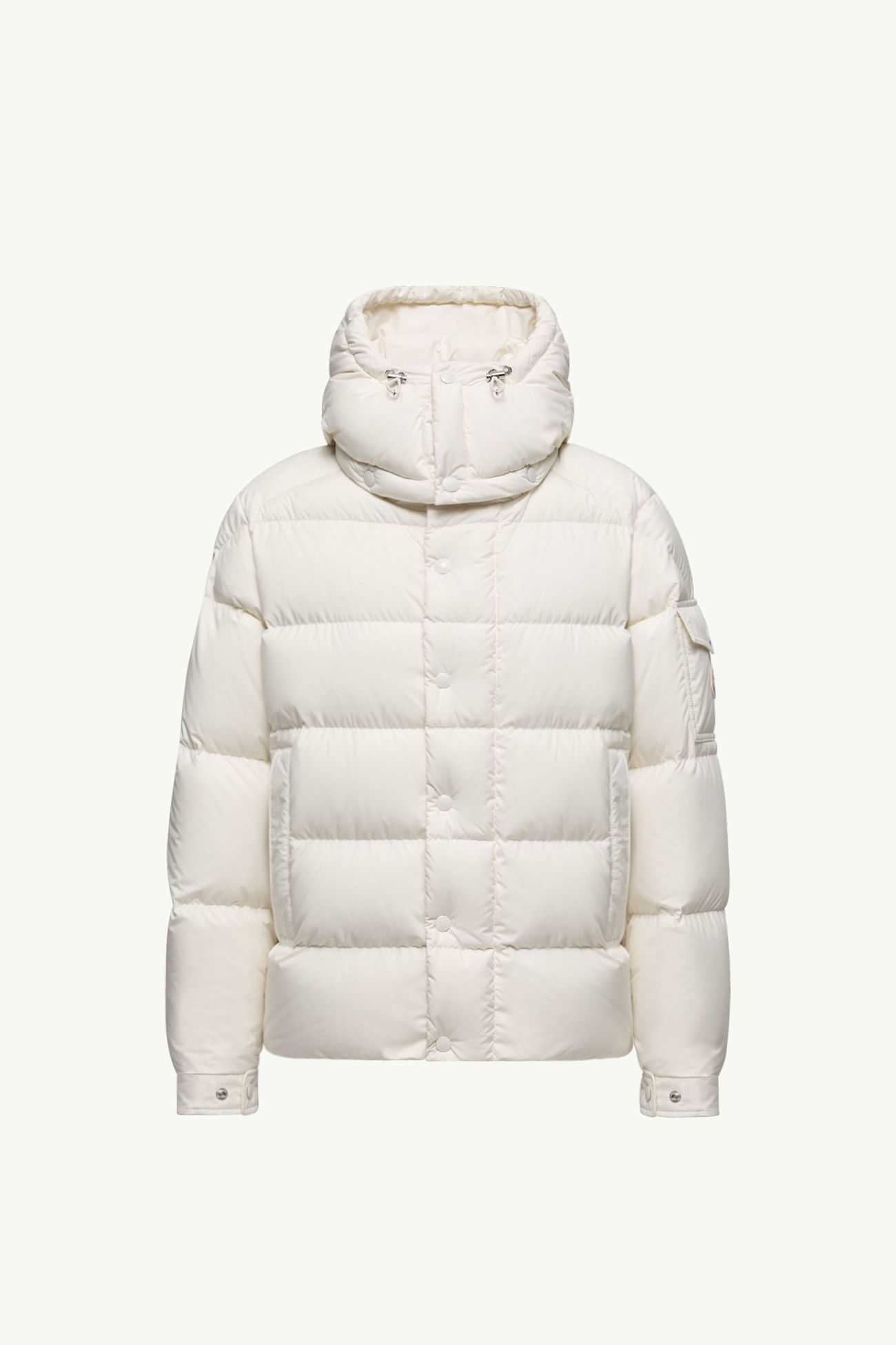 Doudoune courte à capuche Moncler Maya Femmes Blanc Moncler 2