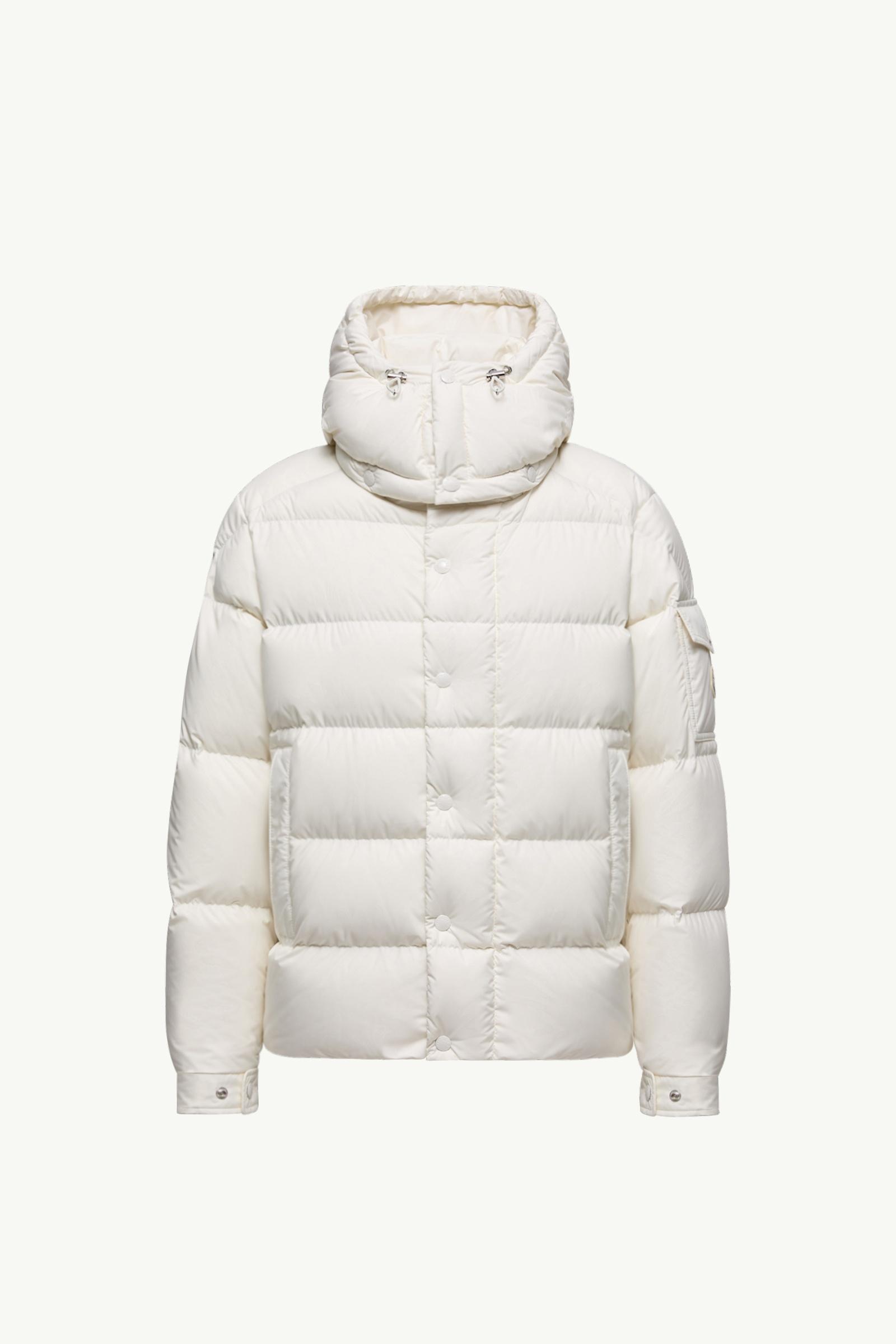 White Moncler Maya Hooded Short Down Jacket - Short Down Jackets