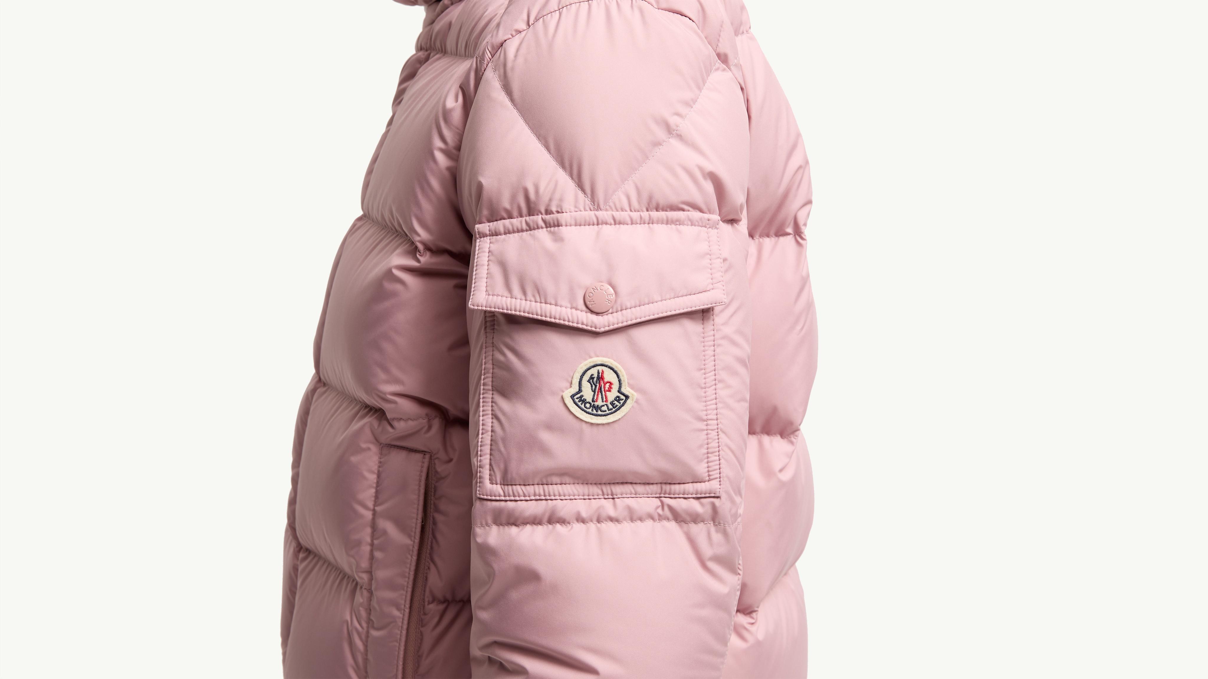 Pink Moncler Maya 70 Hooded Short Down Jacket - Short Down Jackets