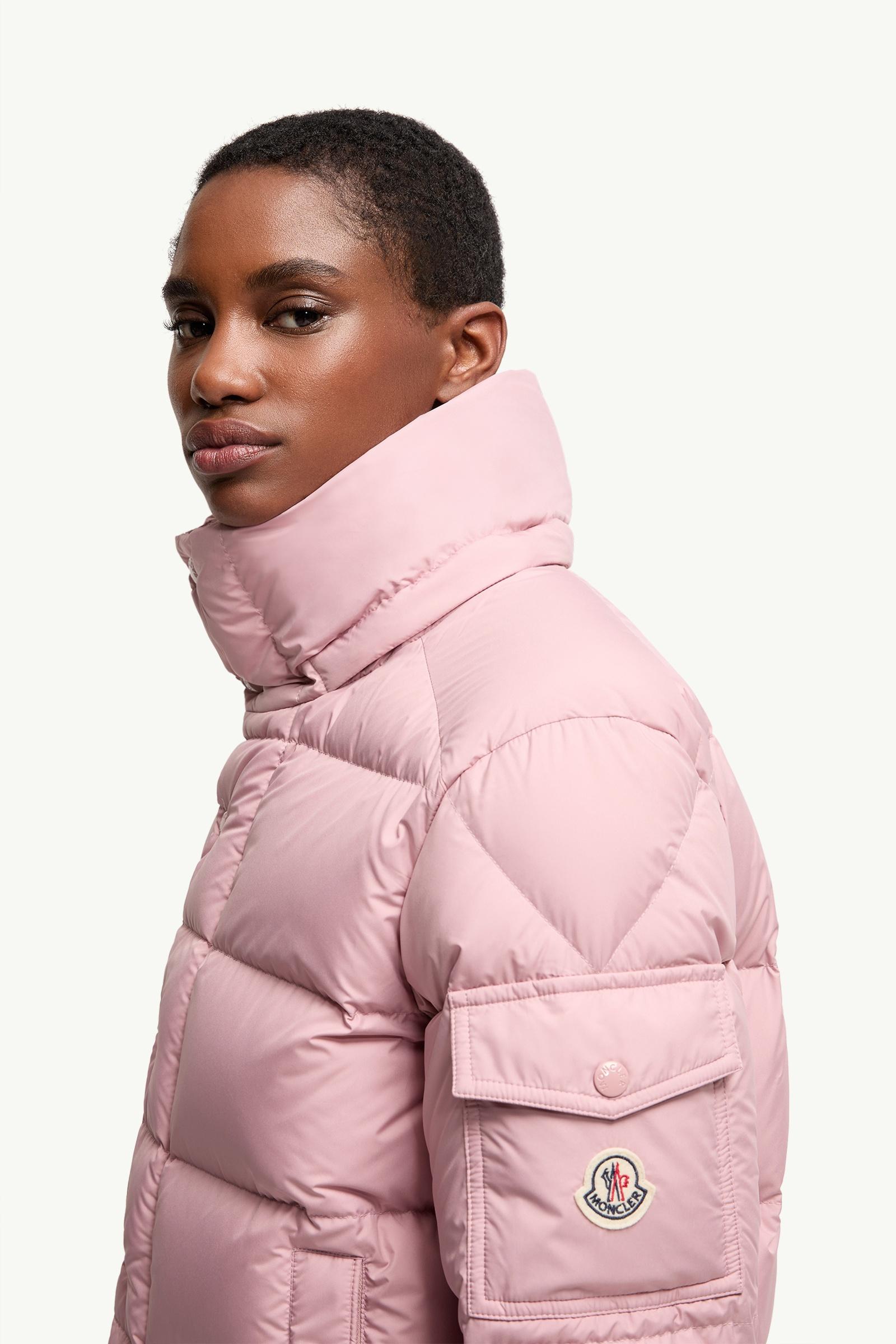 ピンク Moncler Maya 70ショートダウンジャケット : ショートダウン