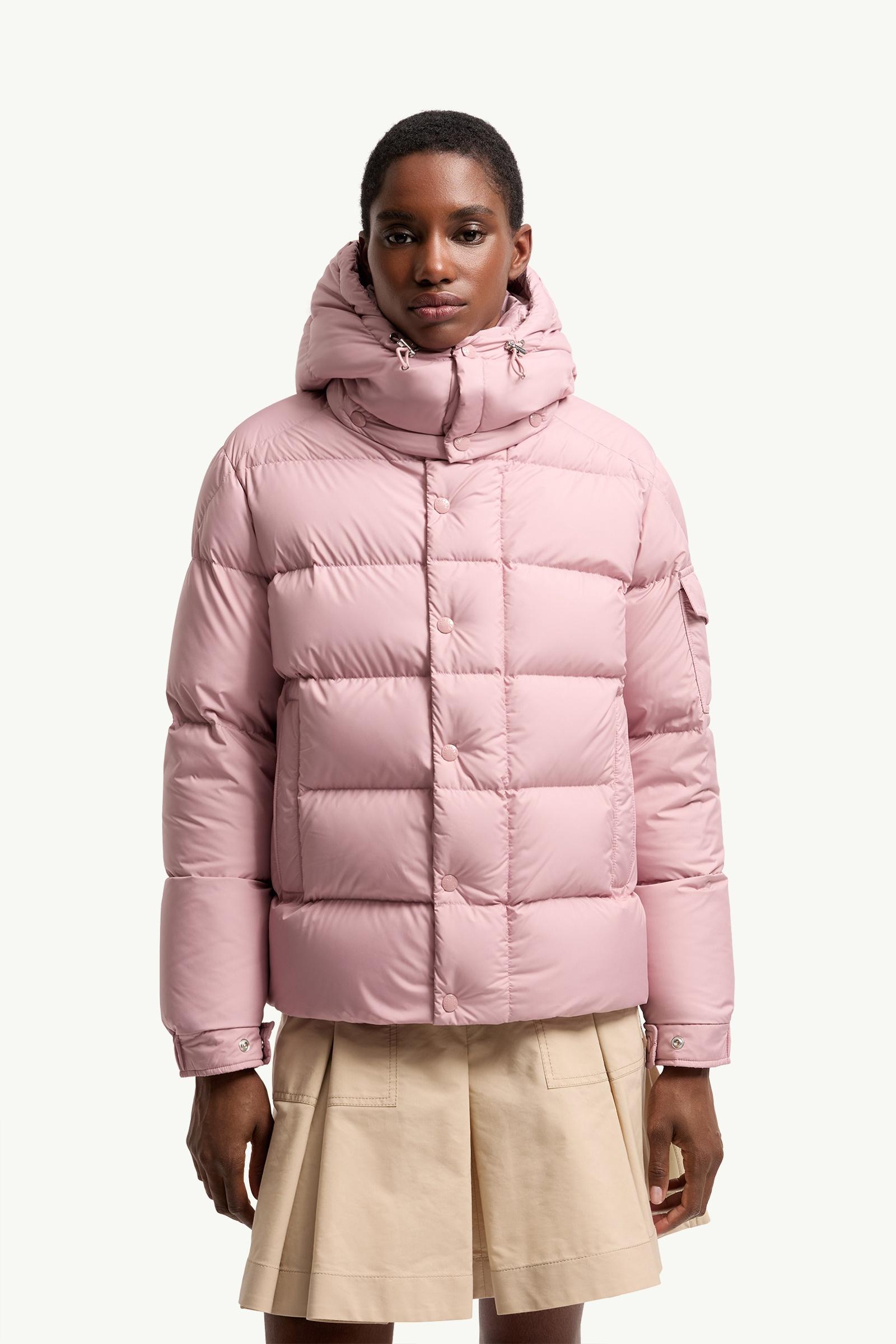 ピンク Moncler Maya 70ショートダウンジャケット : ショートダウン