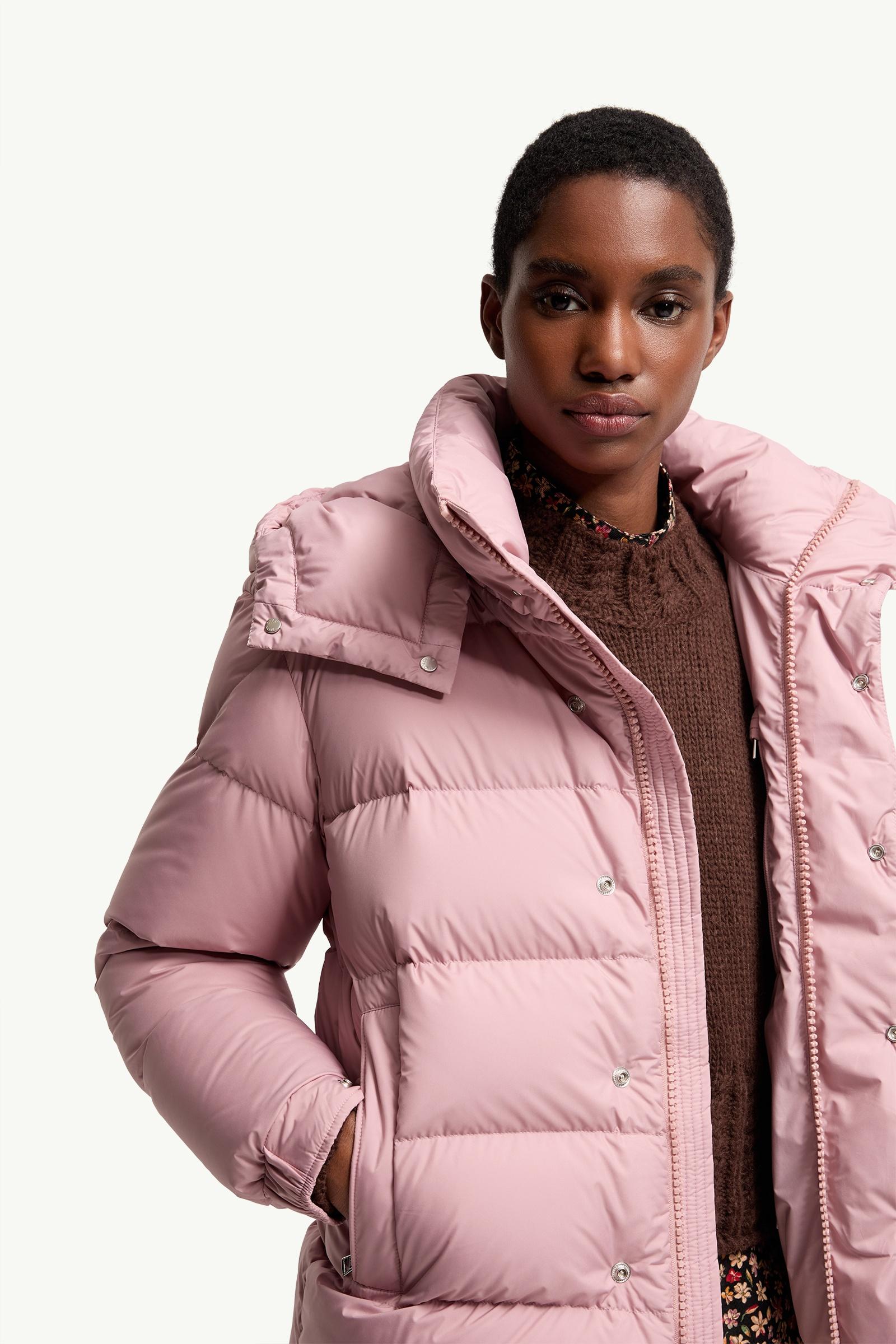 ピンク Moncler Maya 70ショートダウンジャケット : ショートダウン