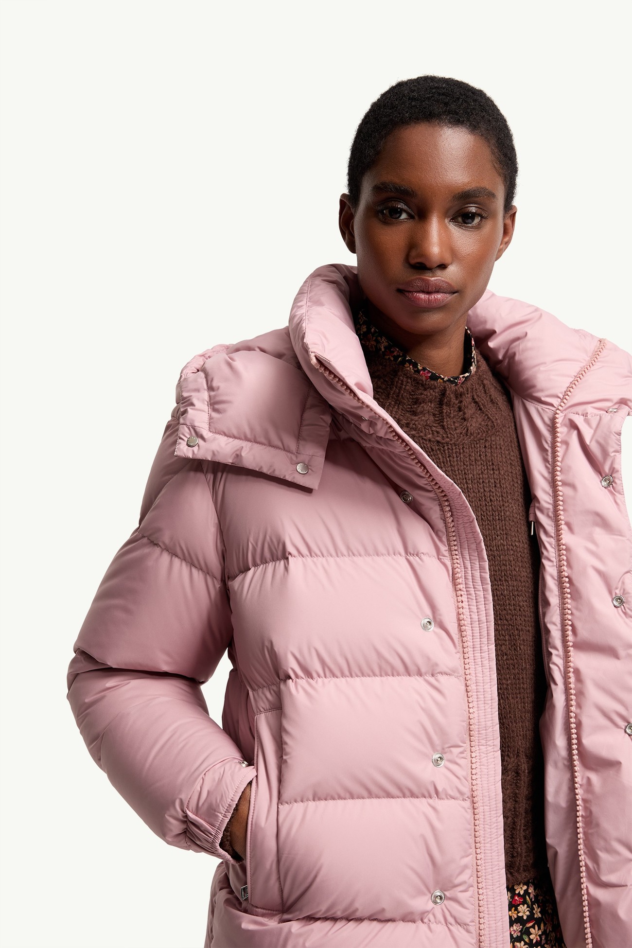 Moncler Maya 70連帽短身羽絨外套 女士 粉紅色 Moncler 5