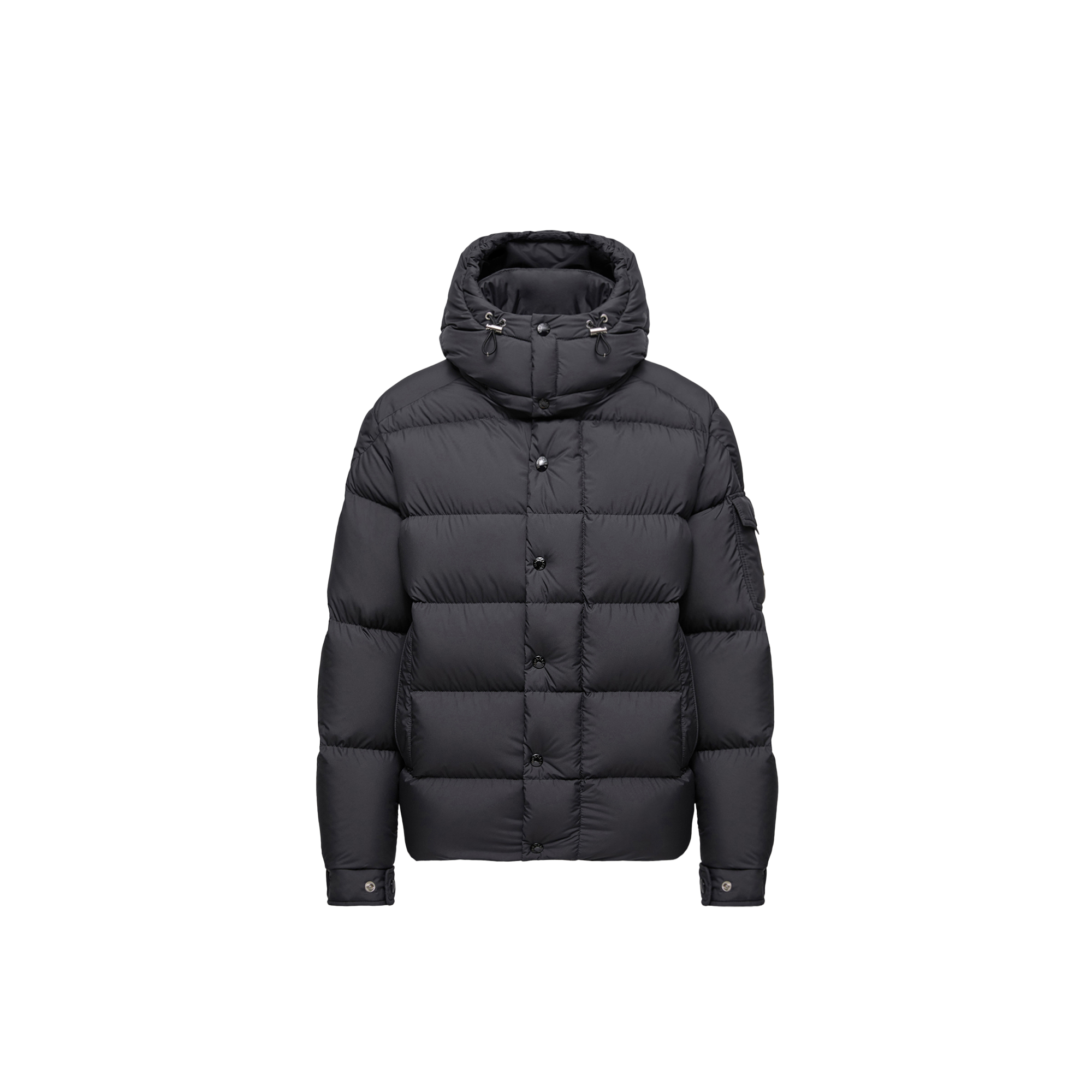 Moncler   Maya Hooded Short Down Jacket for Women in Black, Size: 12
