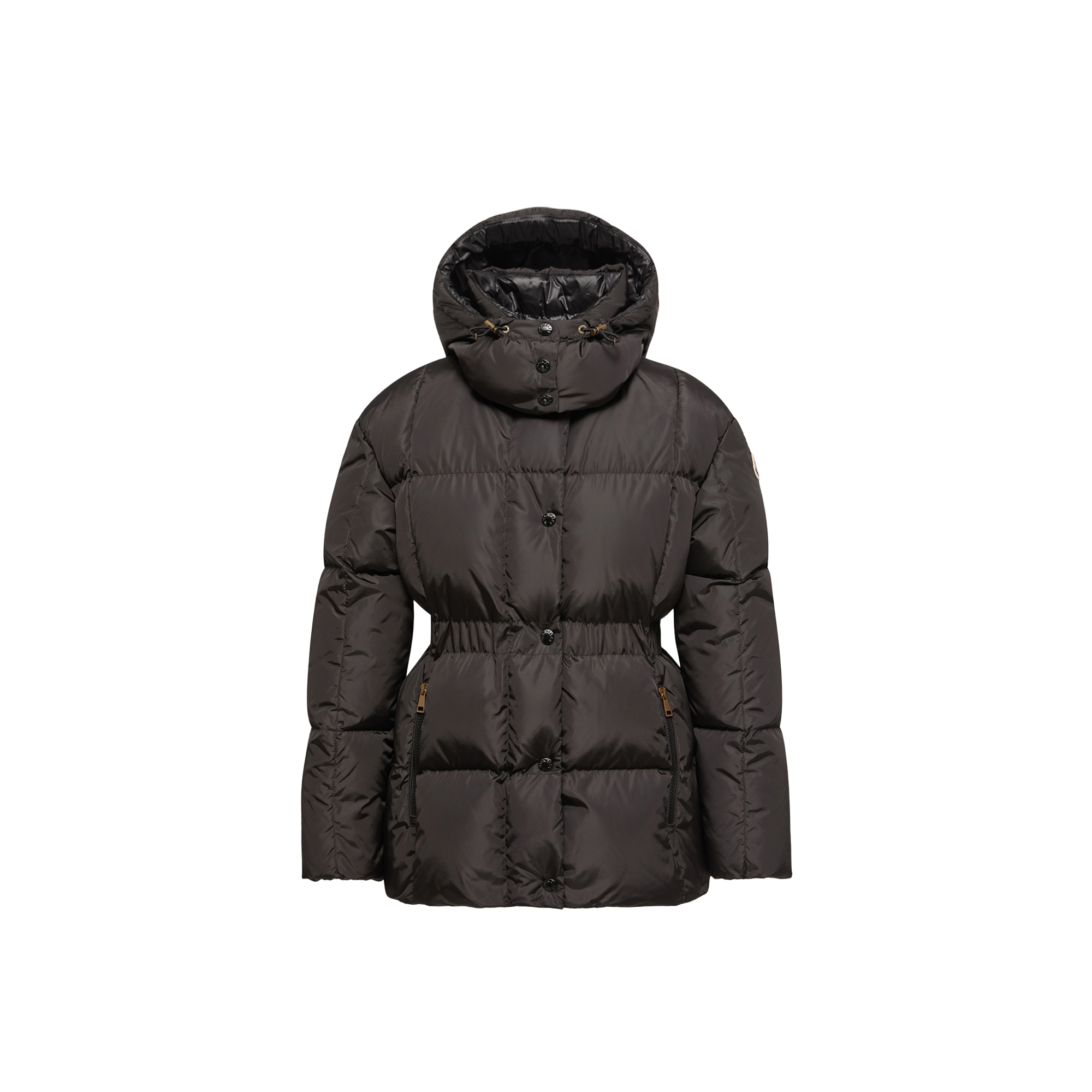 Moncler Agneux Hooded Short Down Jacket for Women in Black, Size: 20 - Image 1