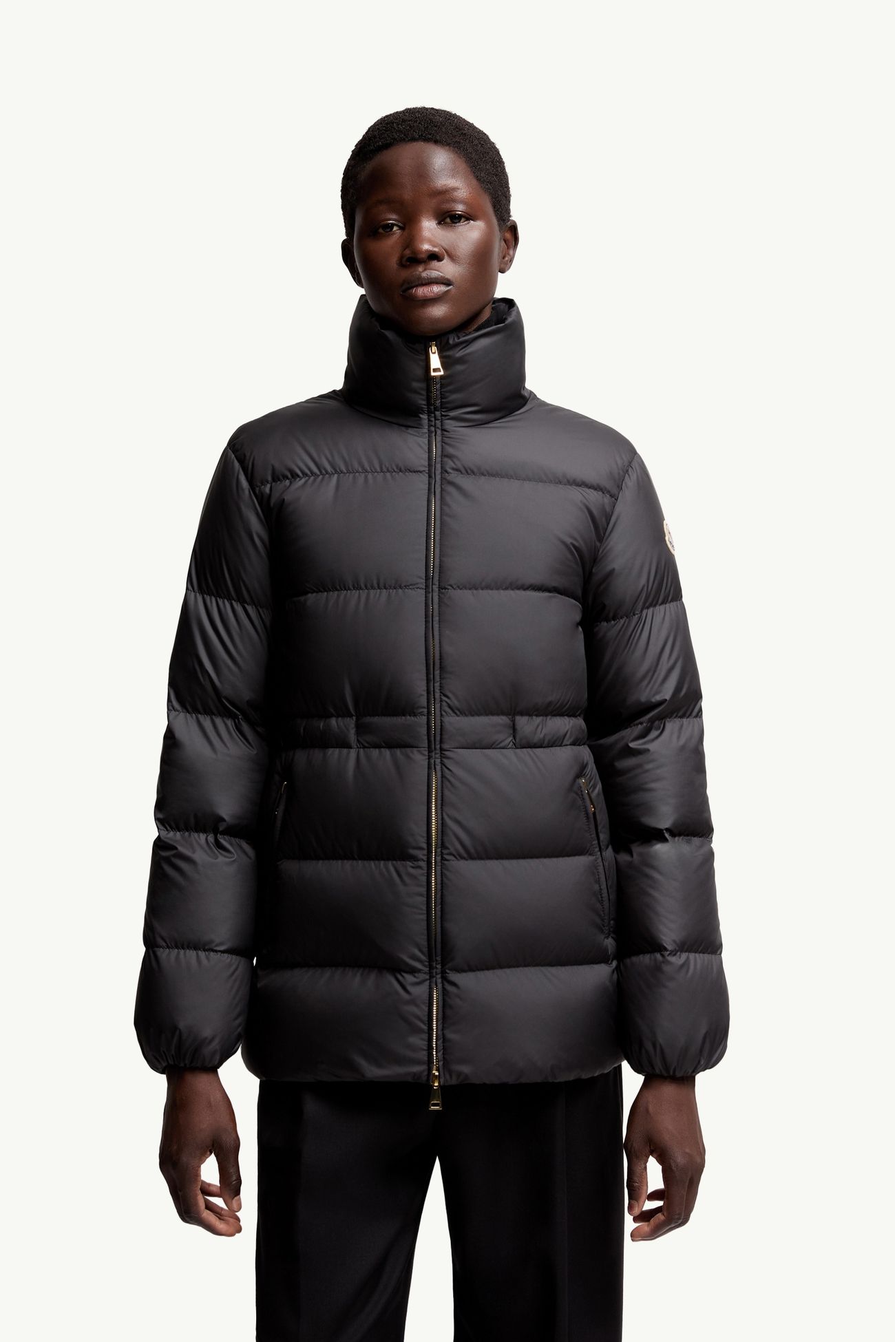 Brossette Short Down Jacket Women Black Moncler 3