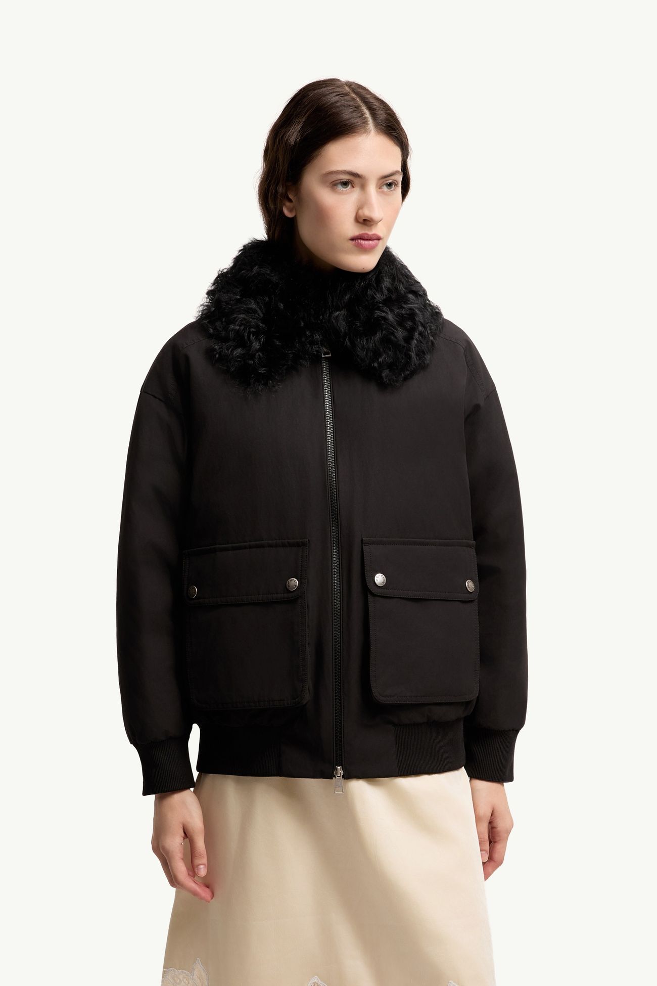 Rougequeuel短身羽絨外套 女士 黑色 Moncler 3