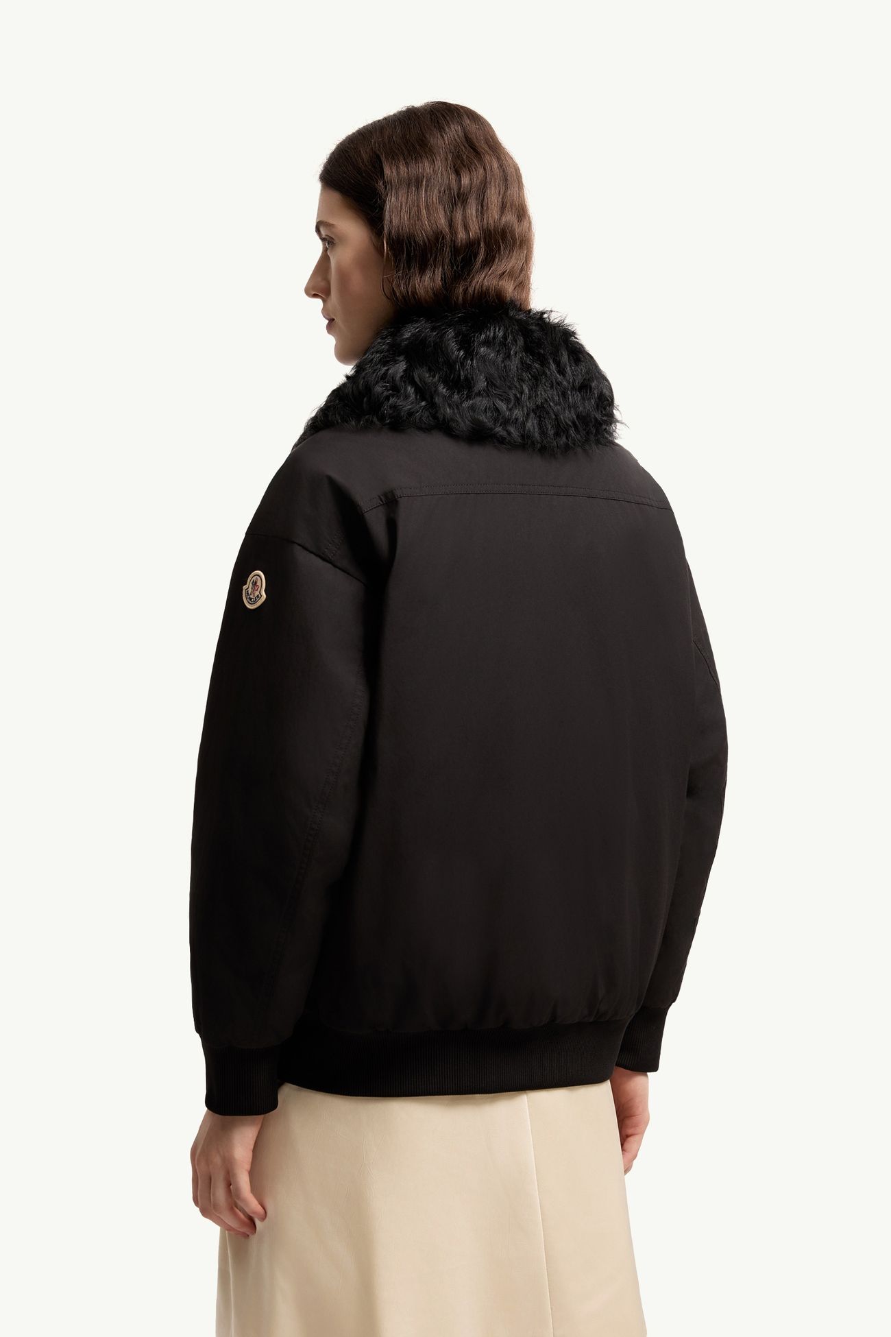 Rougequeuel短身羽絨外套 女士 黑色 Moncler 4