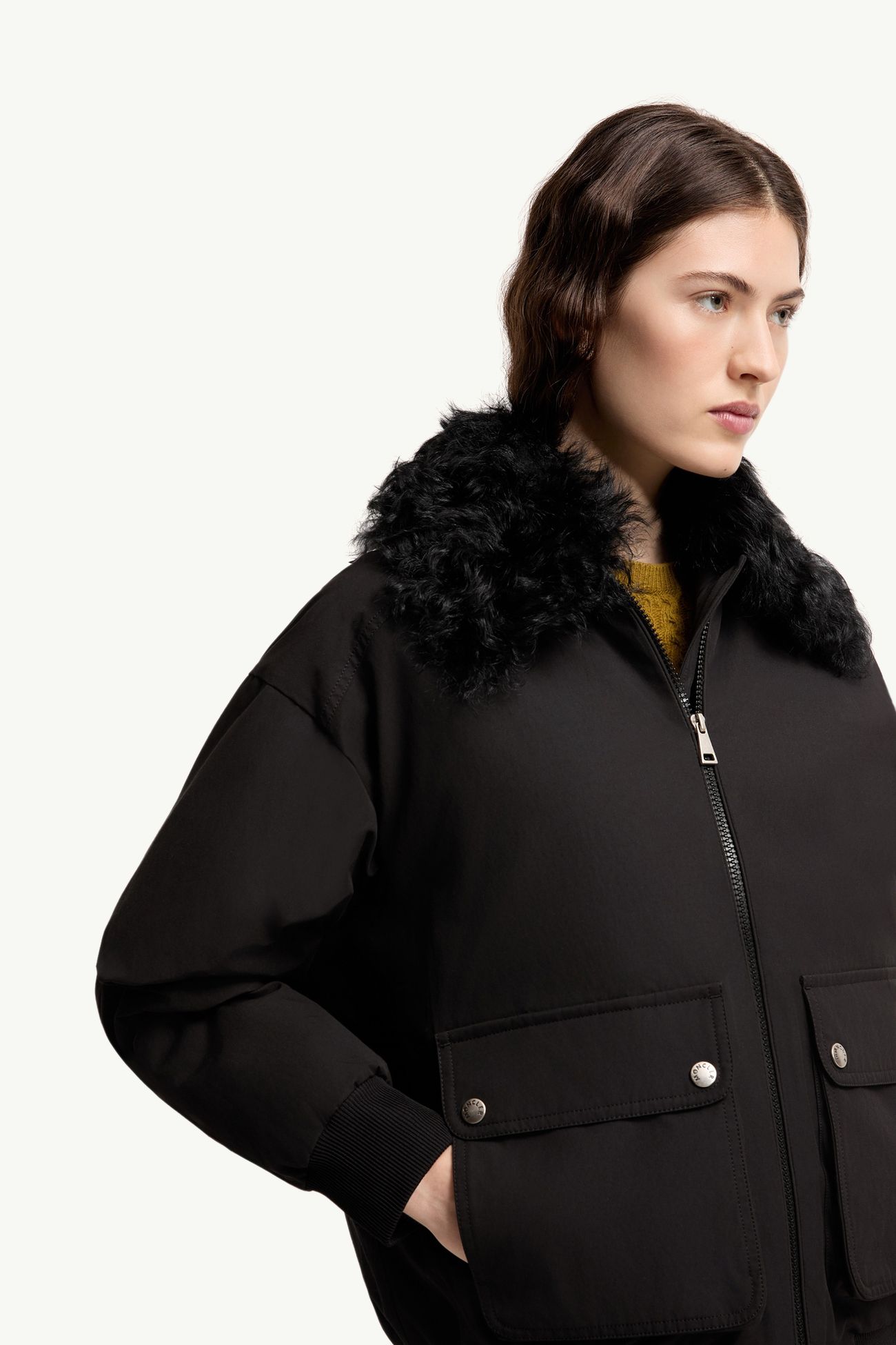 Rougequeuel短身羽絨外套 女士 黑色 Moncler 5