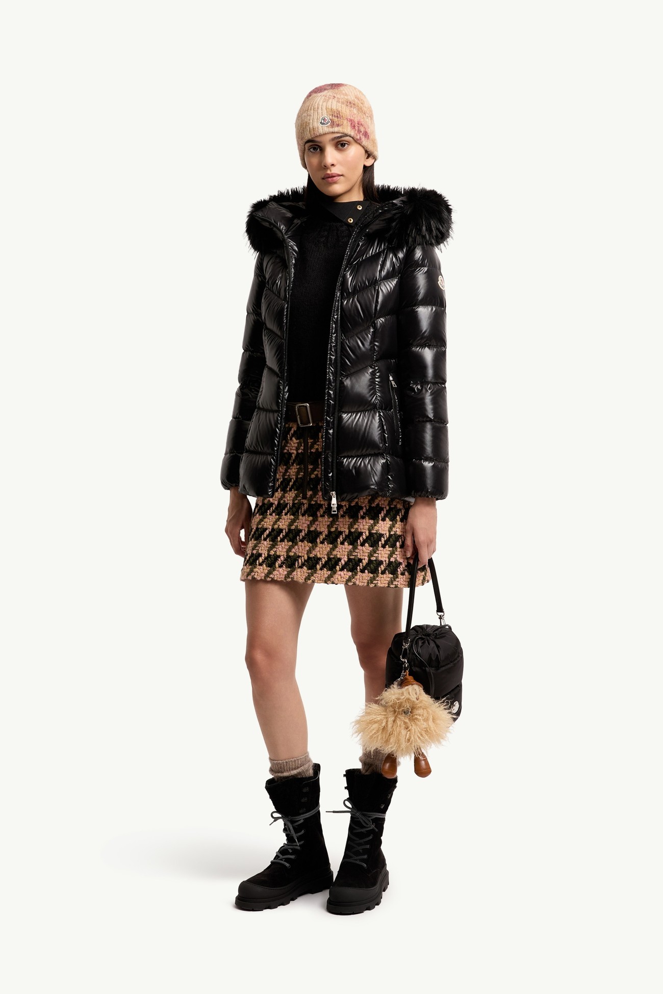 Fulmar連帽短身羽絨外套 女士 黑色 Moncler 0