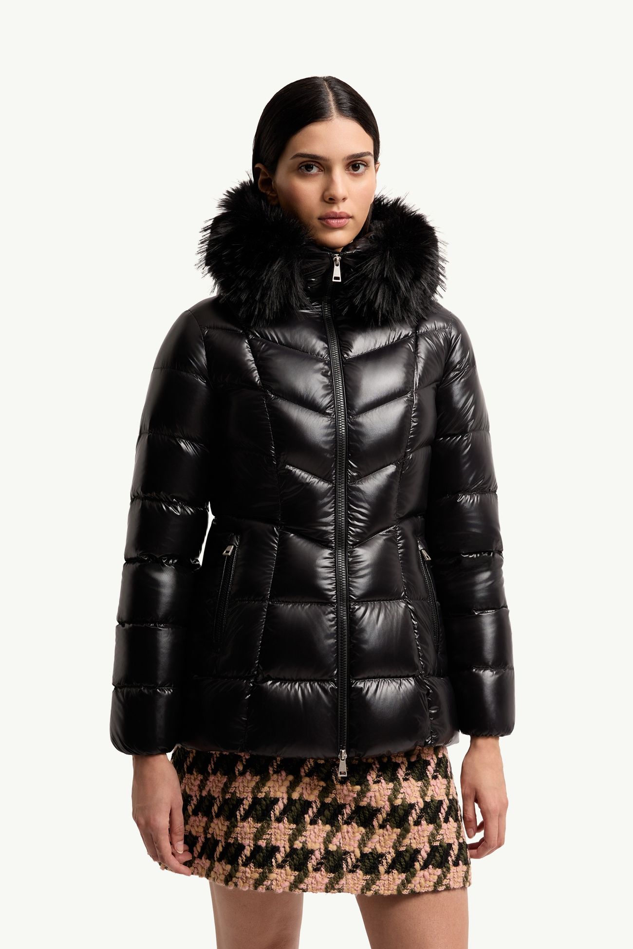 Fulmar女士连帽短款羽绒夹克外套 女士 黑色 Moncler 3
