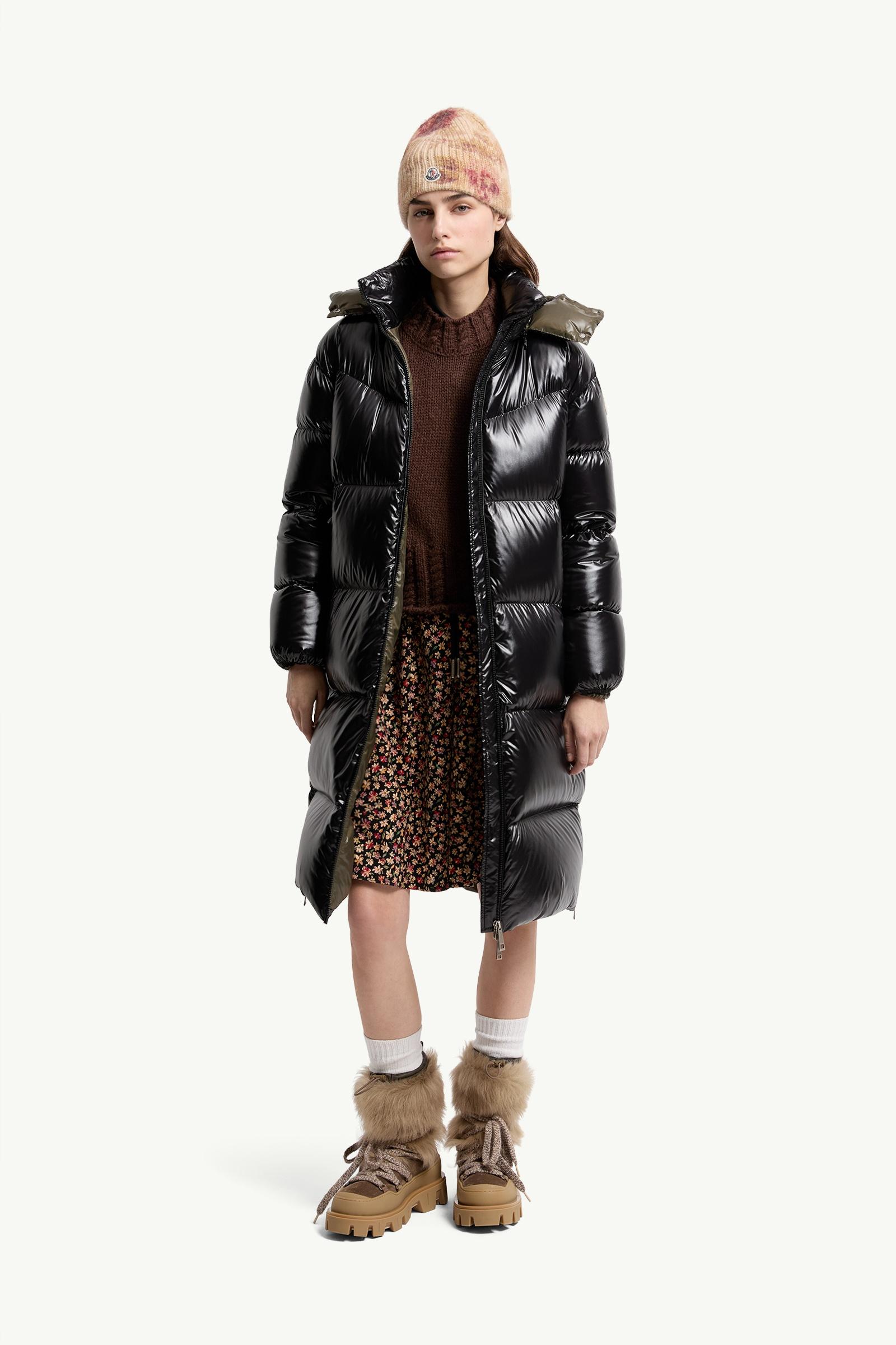 Black Harfang Hooded Long Down Coat - Long Jackets & Parka for