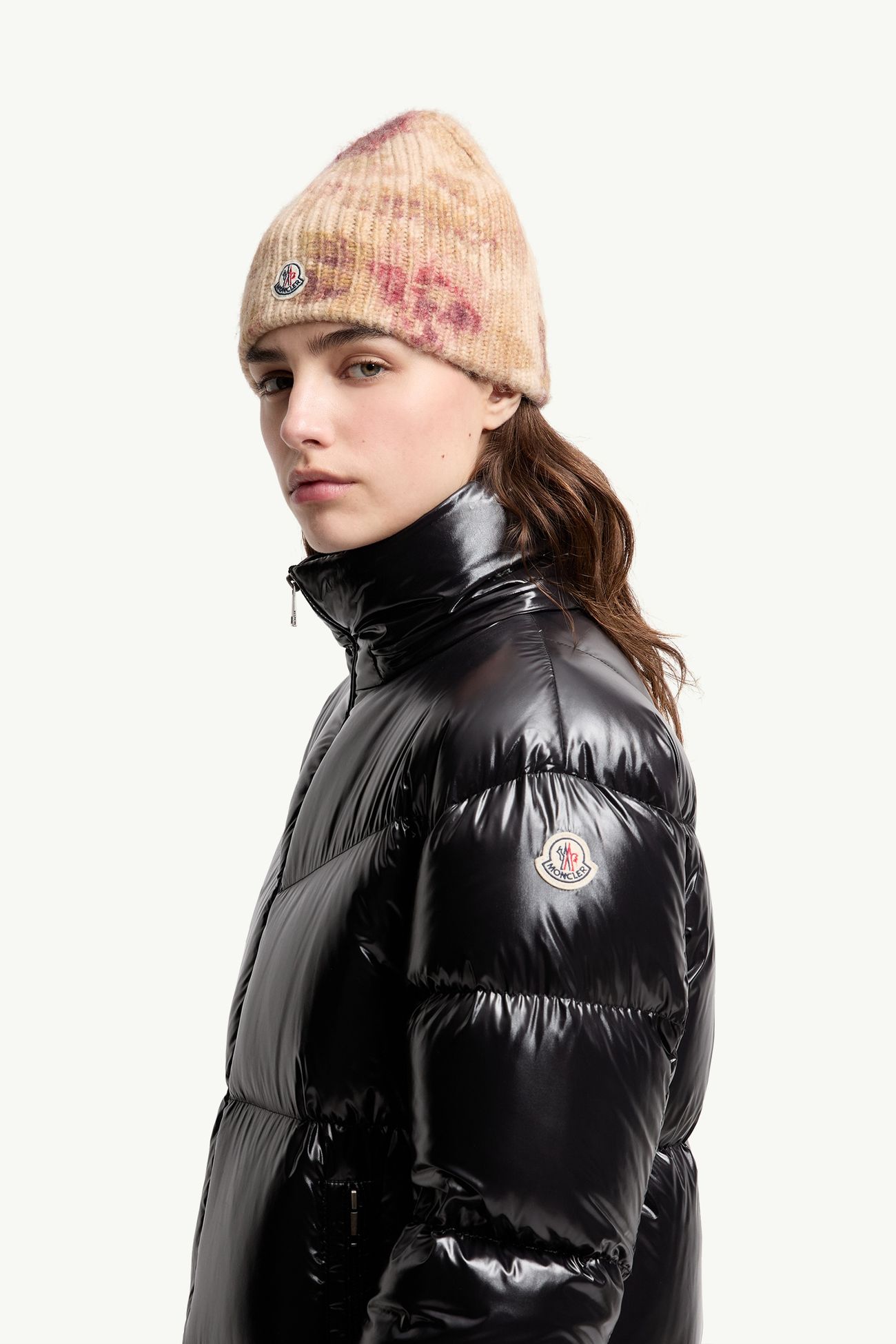 Harfang 후드 롱 다운 코트 여성 블랙 Moncler 1