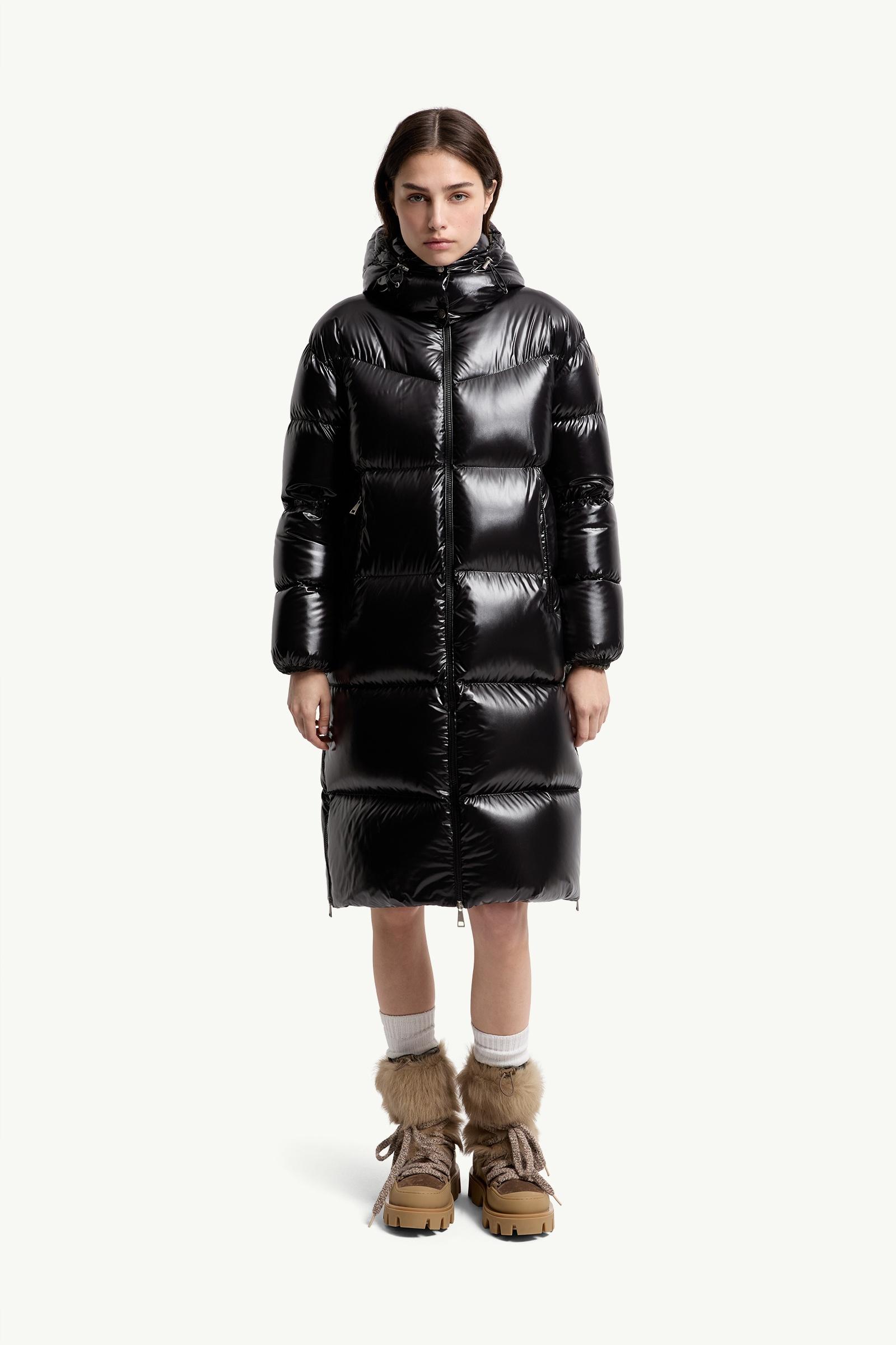 Black Harfang Hooded Long Down Coat - Long Jackets & Parka for