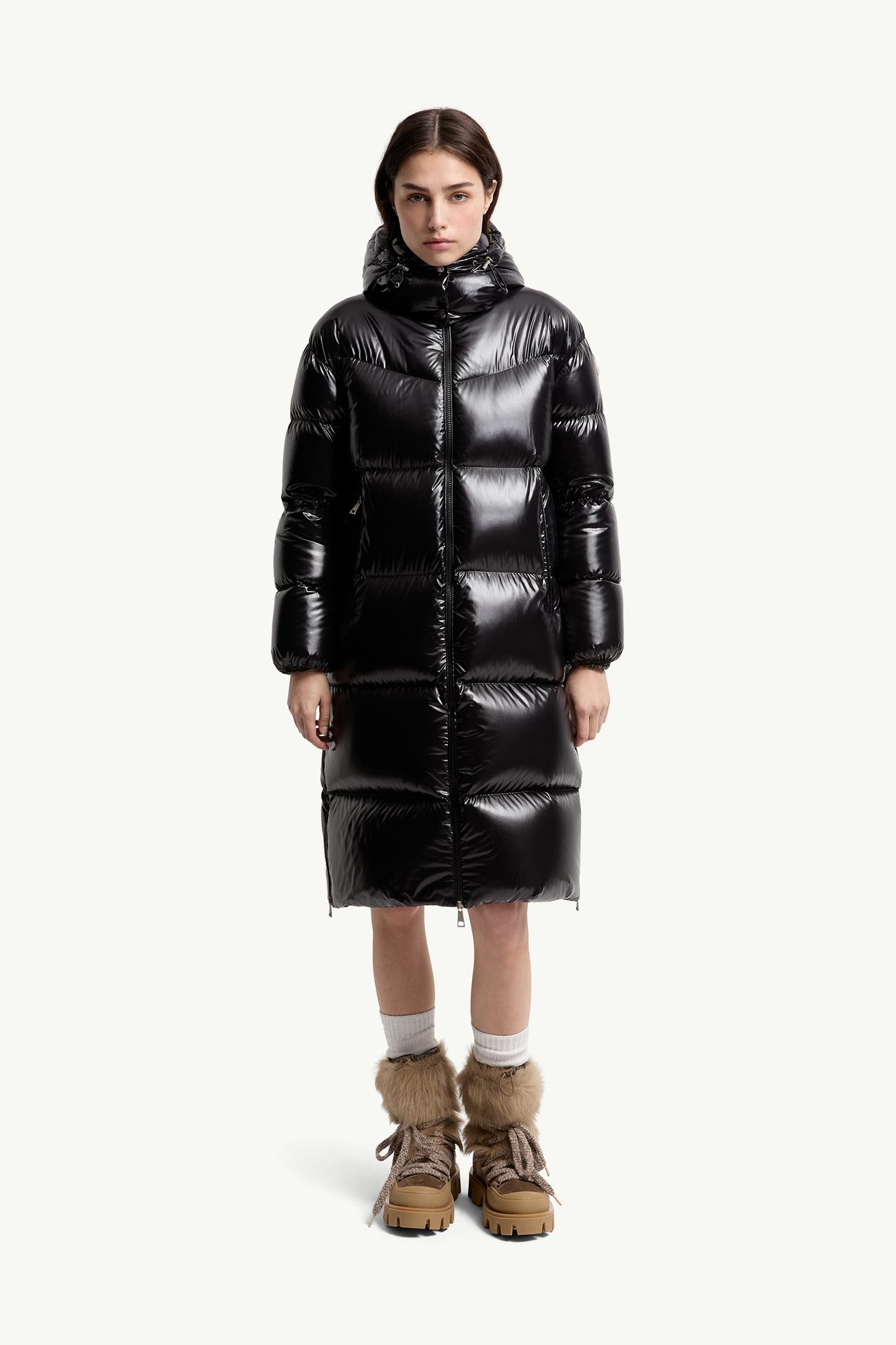 Harfang ダウンコート レディース ブラック Moncler 3