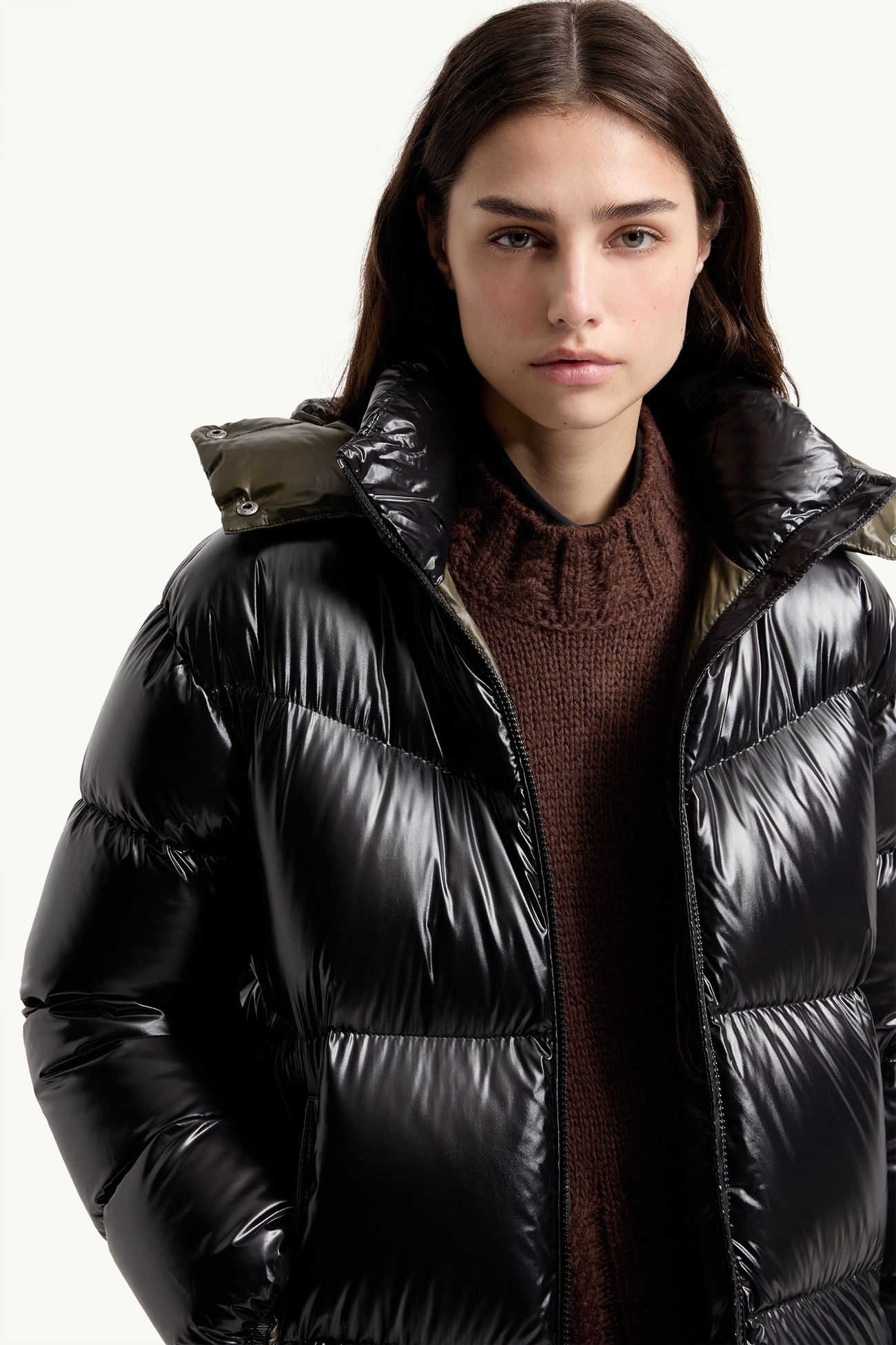 Harfang ダウンコート レディース ブラック Moncler 5