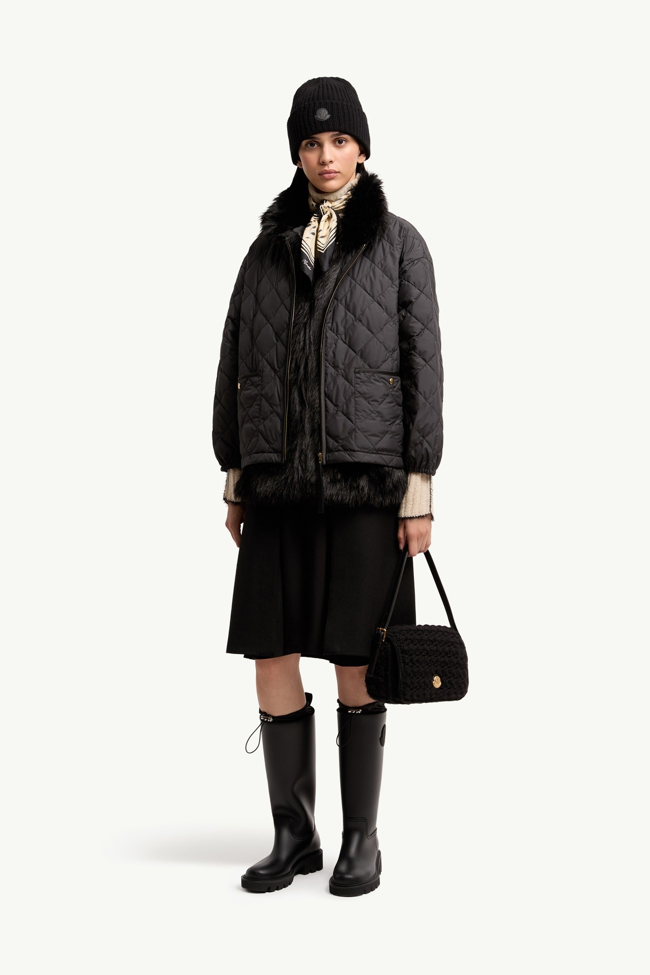 Chaleureux 3-in-1 Short Down Jacket Women Black Moncler 0
