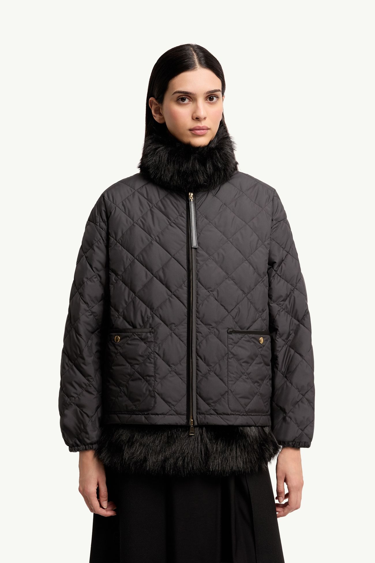Chaleureux女士三合一短款羽绒夹克外套 女士 黑色 Moncler 3