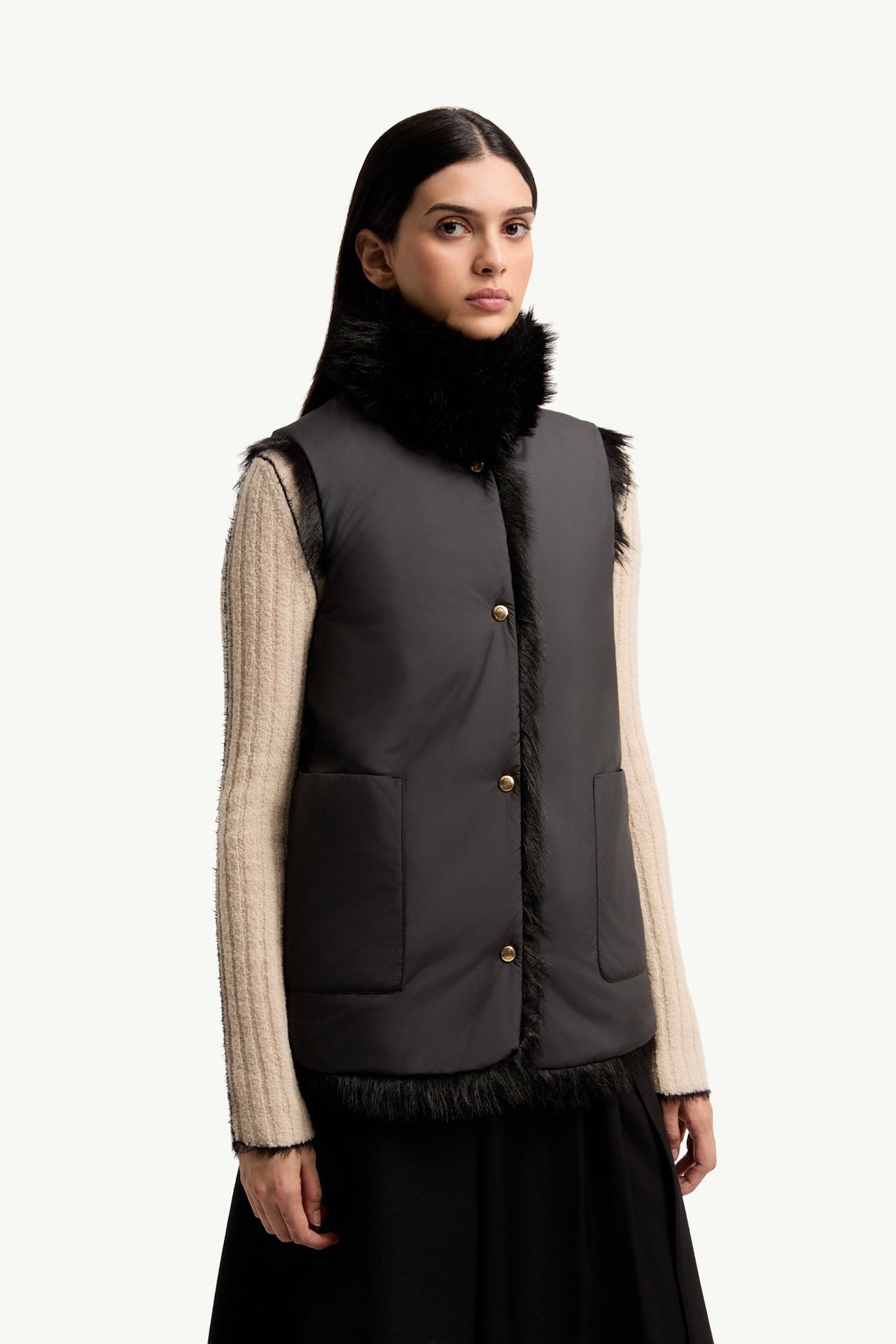 Chaleureux 3-in-1 Short Down Jacket Women Black Moncler 6