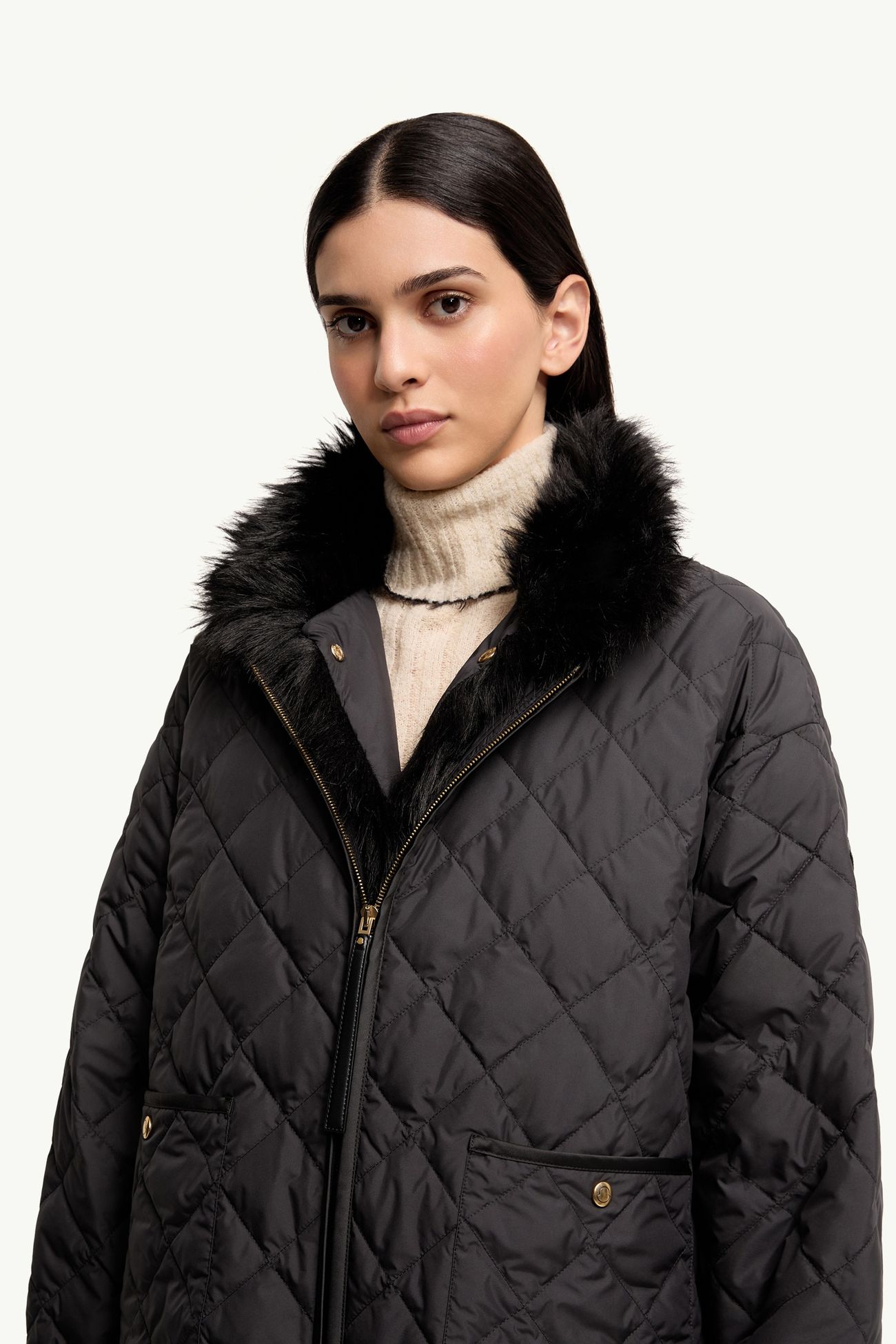 Chaleureux 3-in-1 Short Down Jacket Women Black Moncler 9