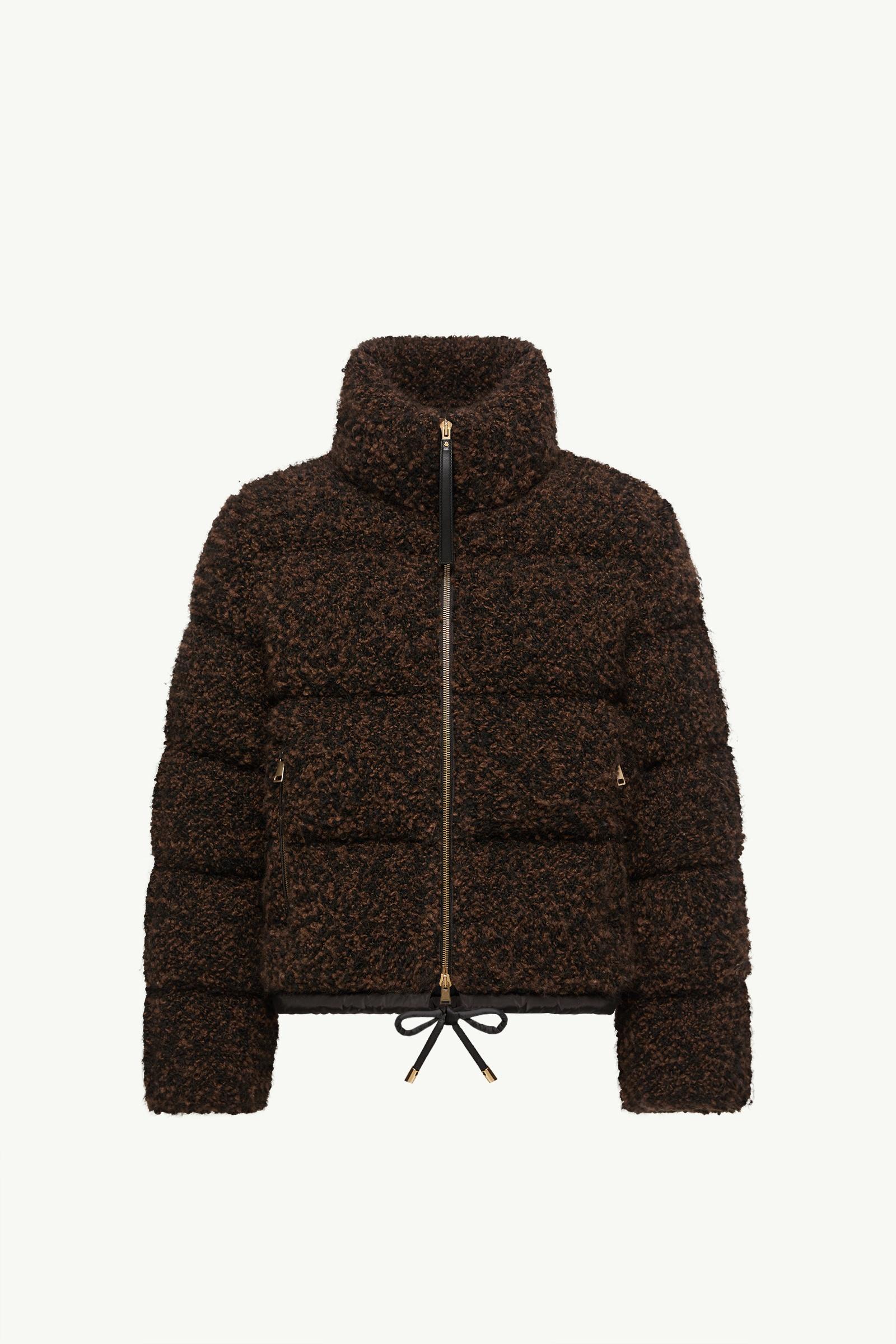 Trascendance Tweed Short Down Jacket Women Black Moncler, 1 of 0