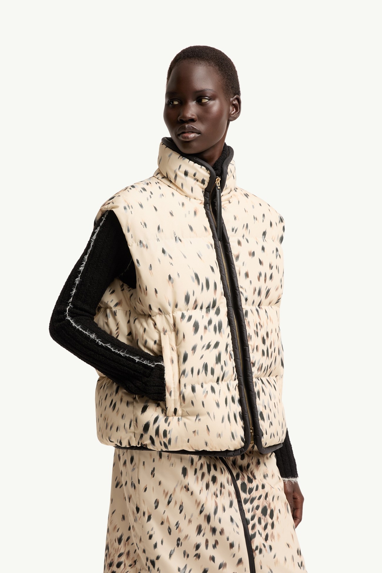 Doudoune courte 2-en-1 Rayonnant Femmes Blanc Moncler 5