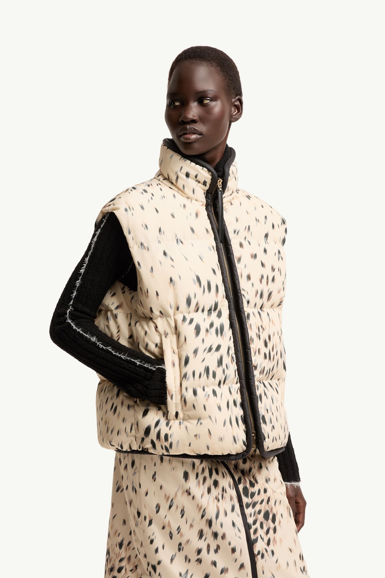 Rayonnant 2-in-1 Short Down Jacket Women White Moncler 5