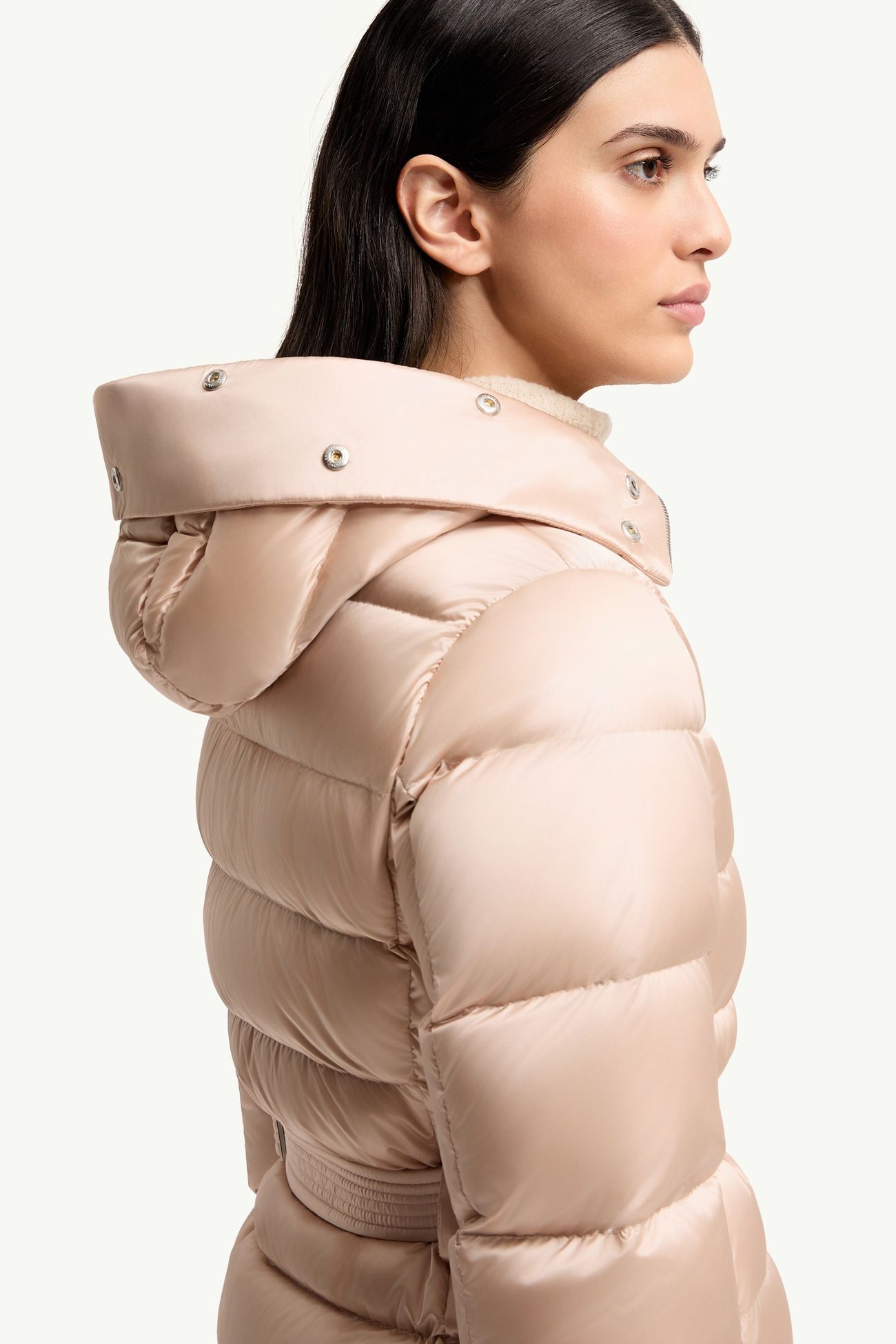 Cupidones kurze Daunenjacke mit Shearling-Besatz Damen Hellpink Moncler 5