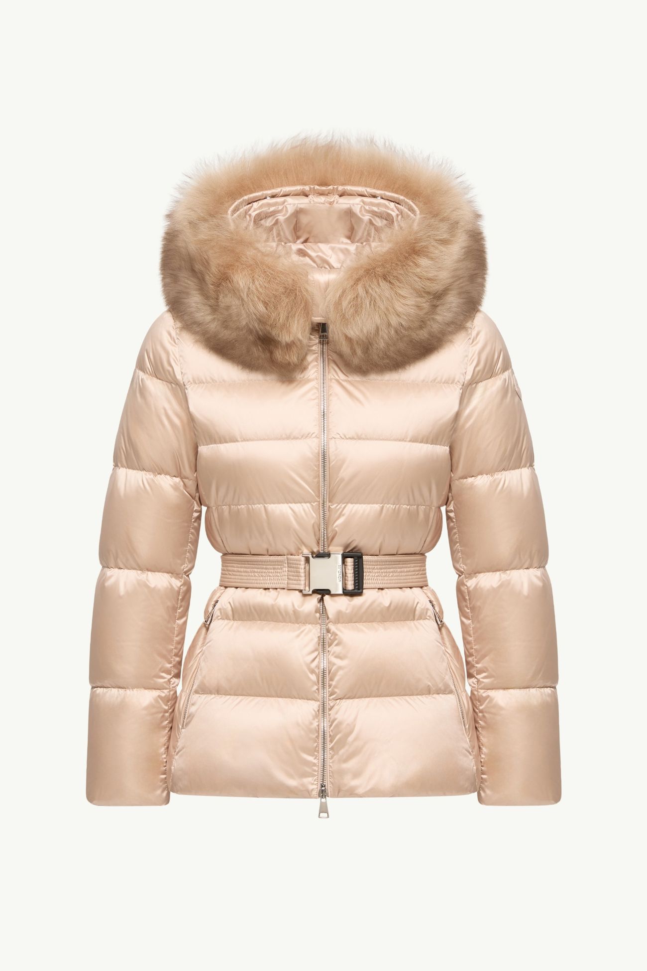 Cupidones kurze Daunenjacke mit Shearling-Besatz Damen Hellpink Moncler 2