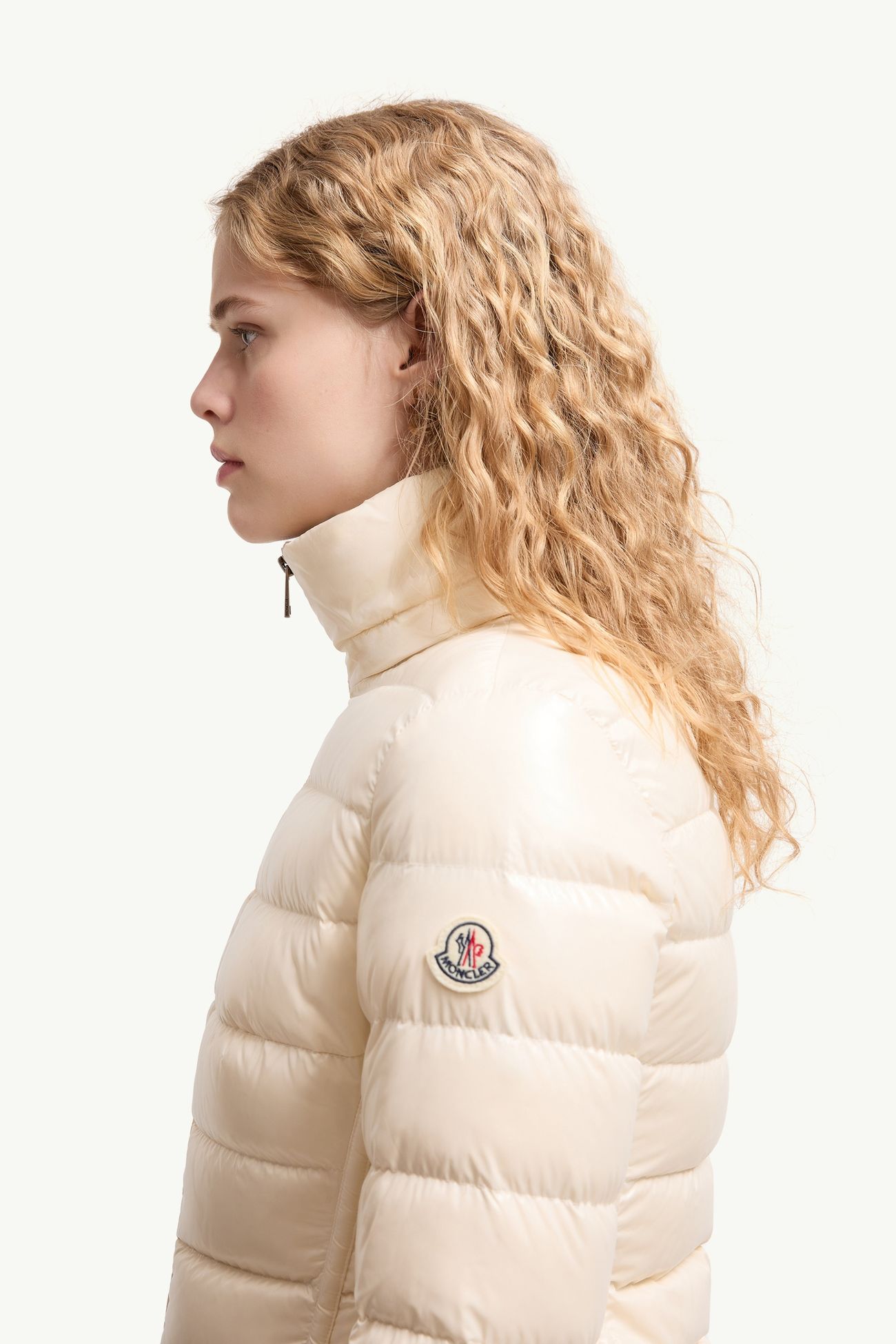 Badyeffe連帽短身羽絨外套 女士 象牙白色 Moncler 1