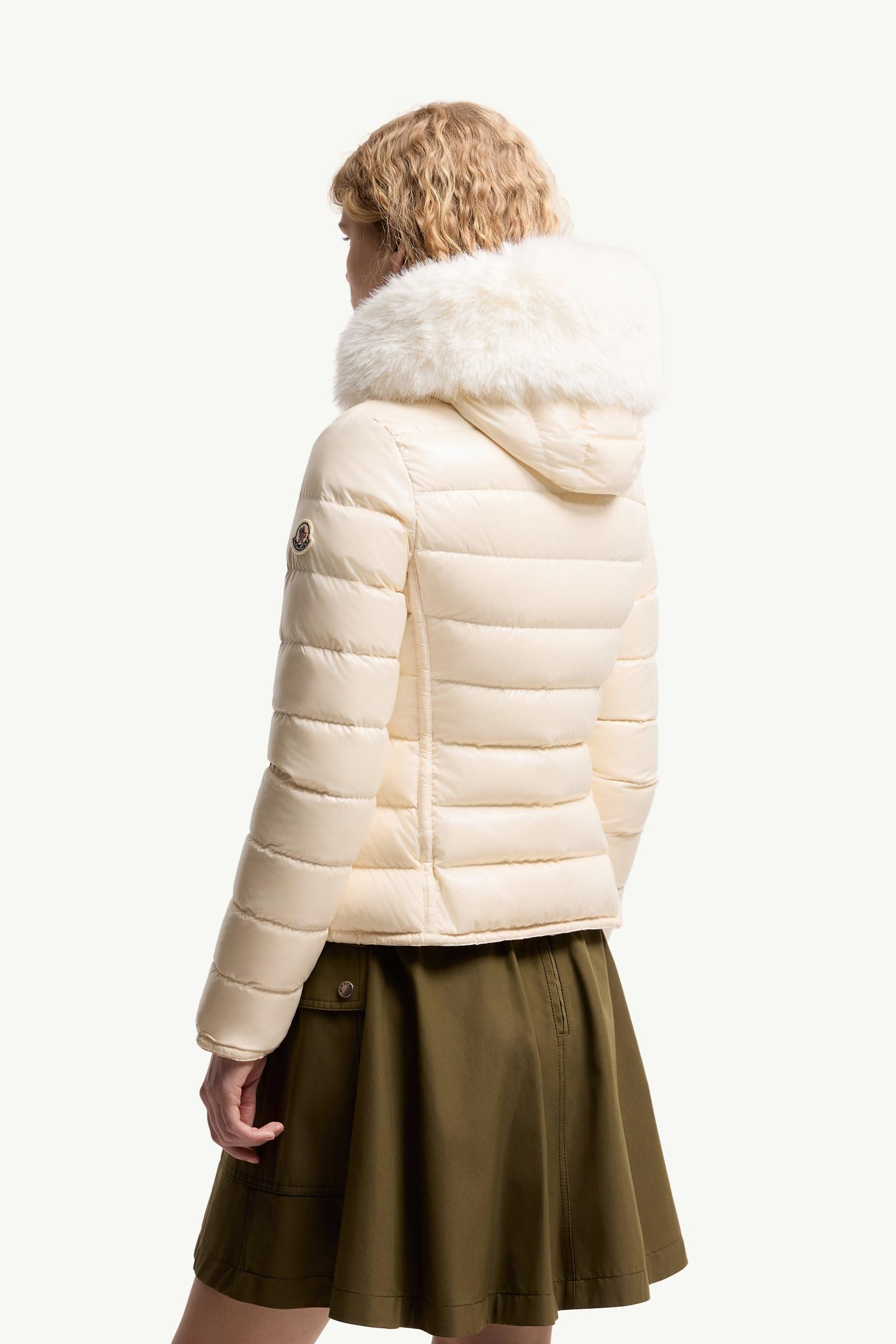 White Ivory Badyeffe Hooded Short Down Jacket - Short Down Jackets