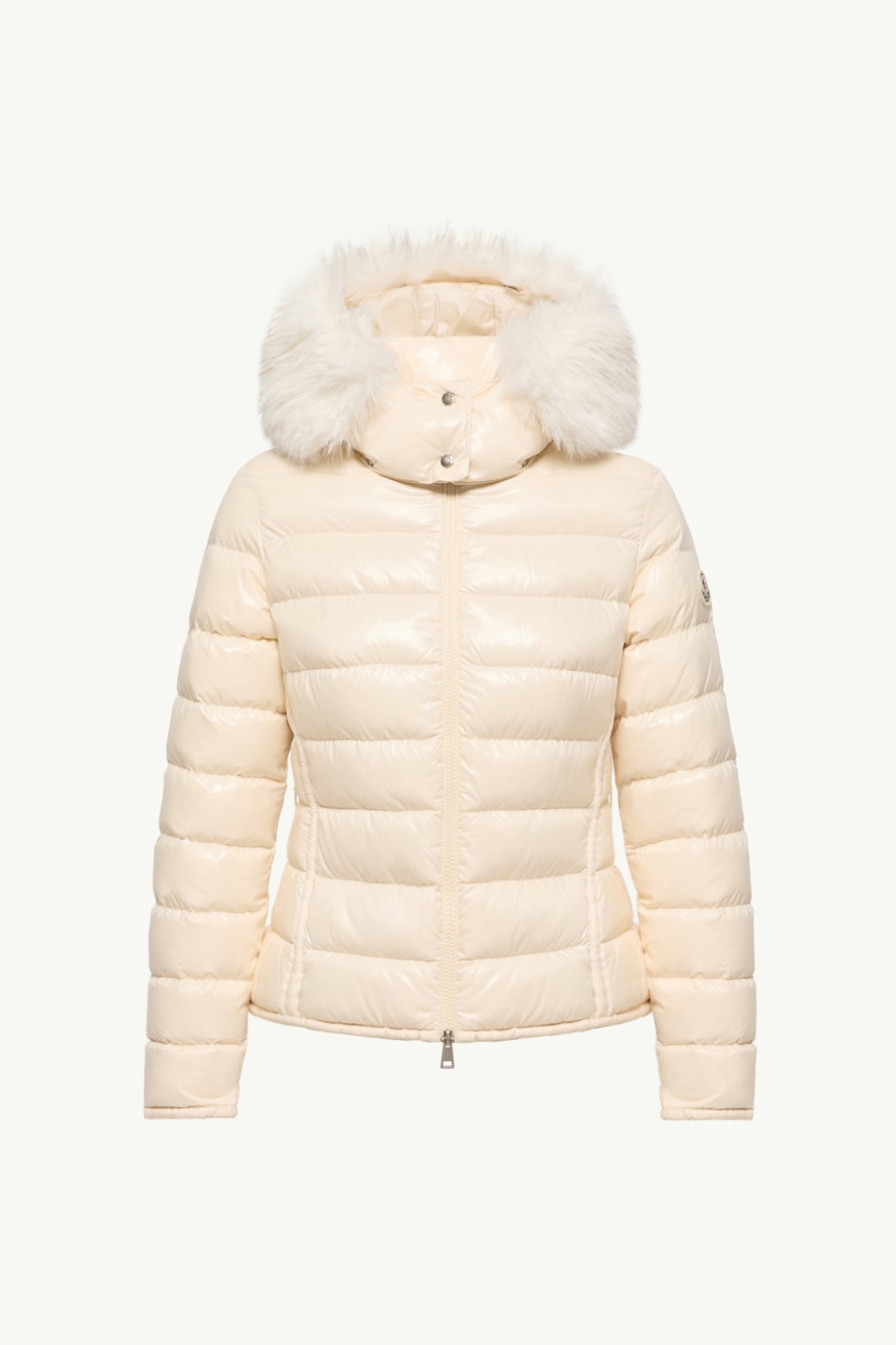 Badyeffe Hooded Short Down Jacket Women White Ivory Moncler 2