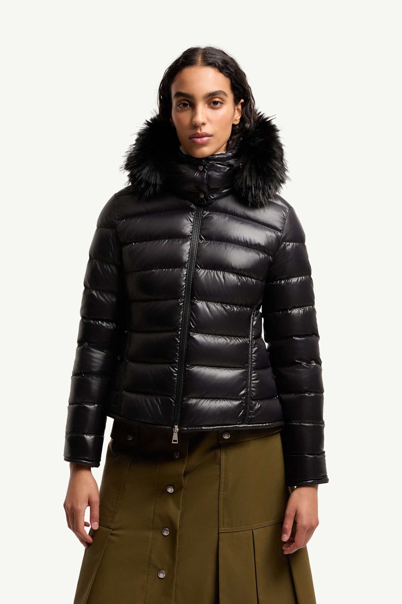 Badyeffe連帽短身羽絨外套 女士 黑色 Moncler 3