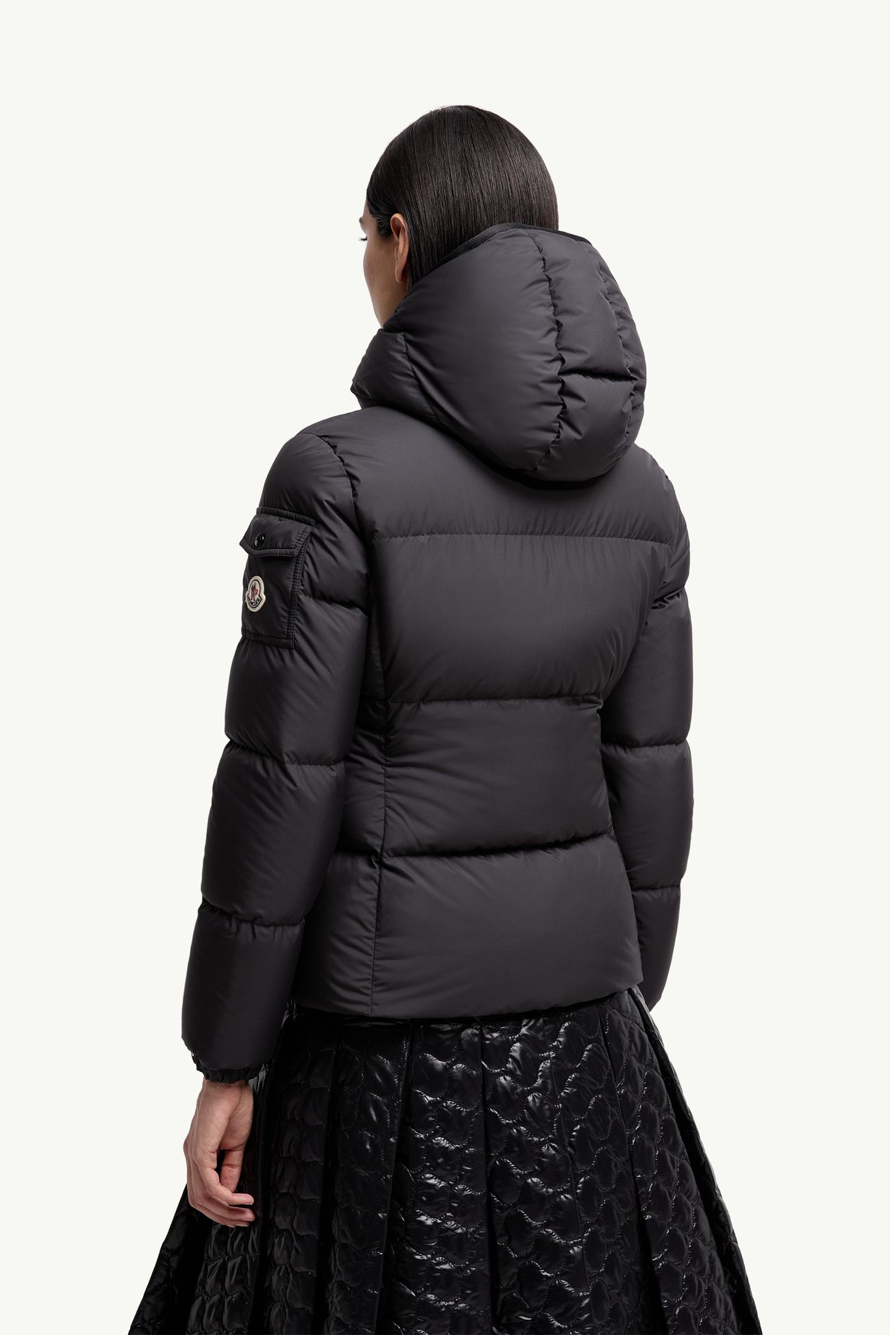 Fourmines kurze Daunenjacke mit Kapuze Damen Schwarz Moncler 4