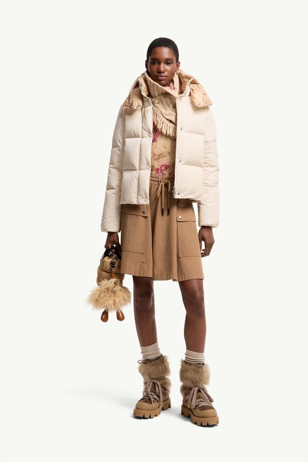 Castlenew女士连帽羽绒夹克外套 女士 象牙白 Moncler 0
