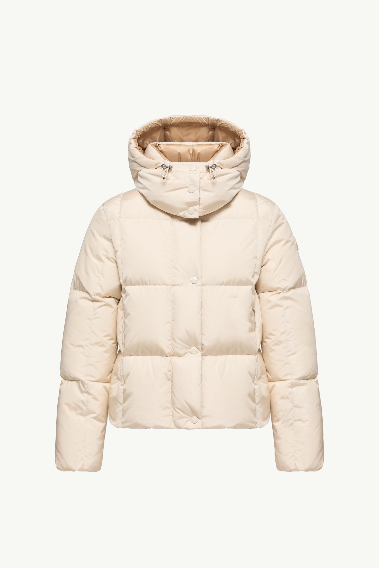 MONCLER モンクレール アイボリー クリーム ダウン ジャケット 0 White Ivory Castelnew Hooded Down Jacket - Short Down Jackets for