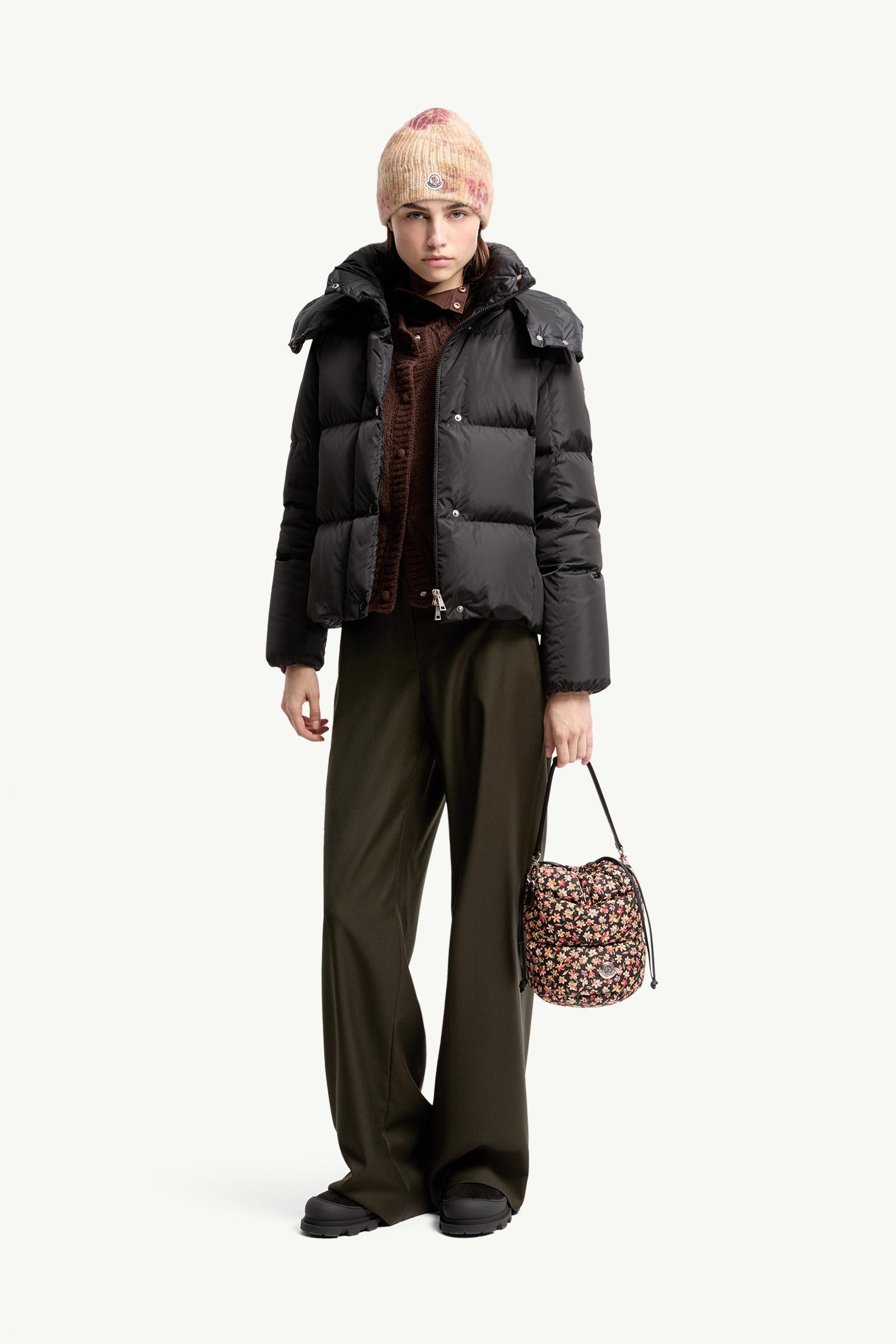 Black Castlenew Hooded Down Jacket - Short Down Jackets for Women