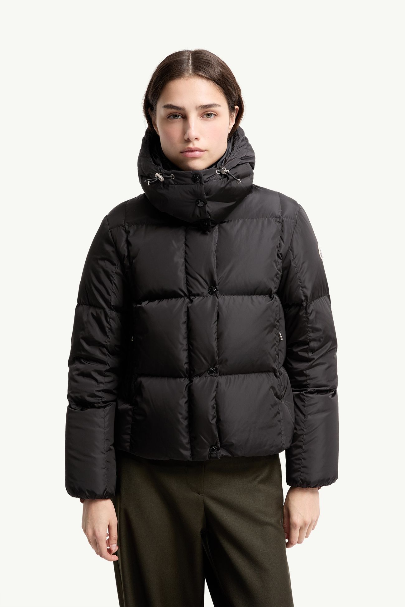 Castelnew Hooded Down Jacket Women Black Moncler 3