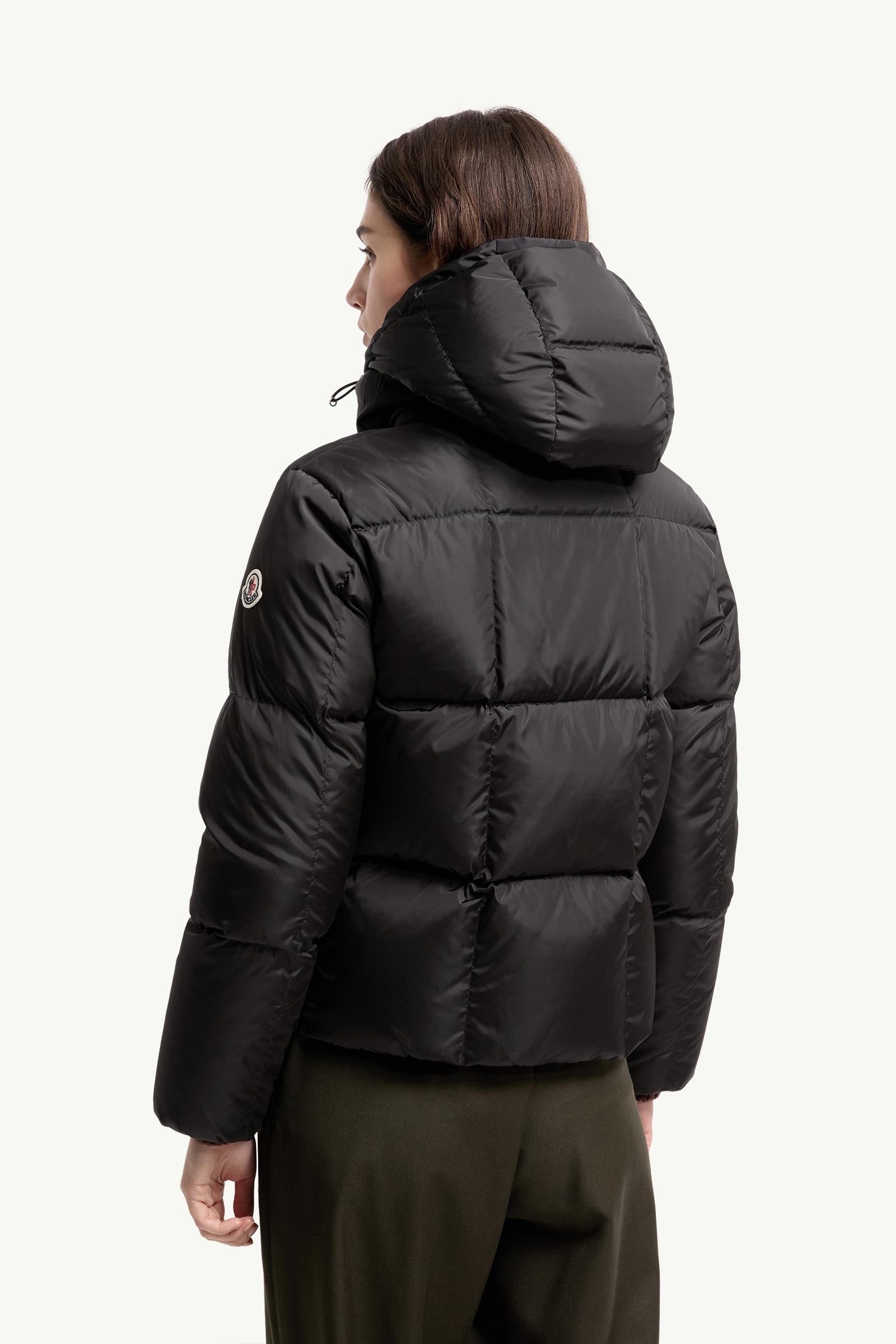 Black Castlenew Hooded Down Jacket - Short Down Jackets for Women