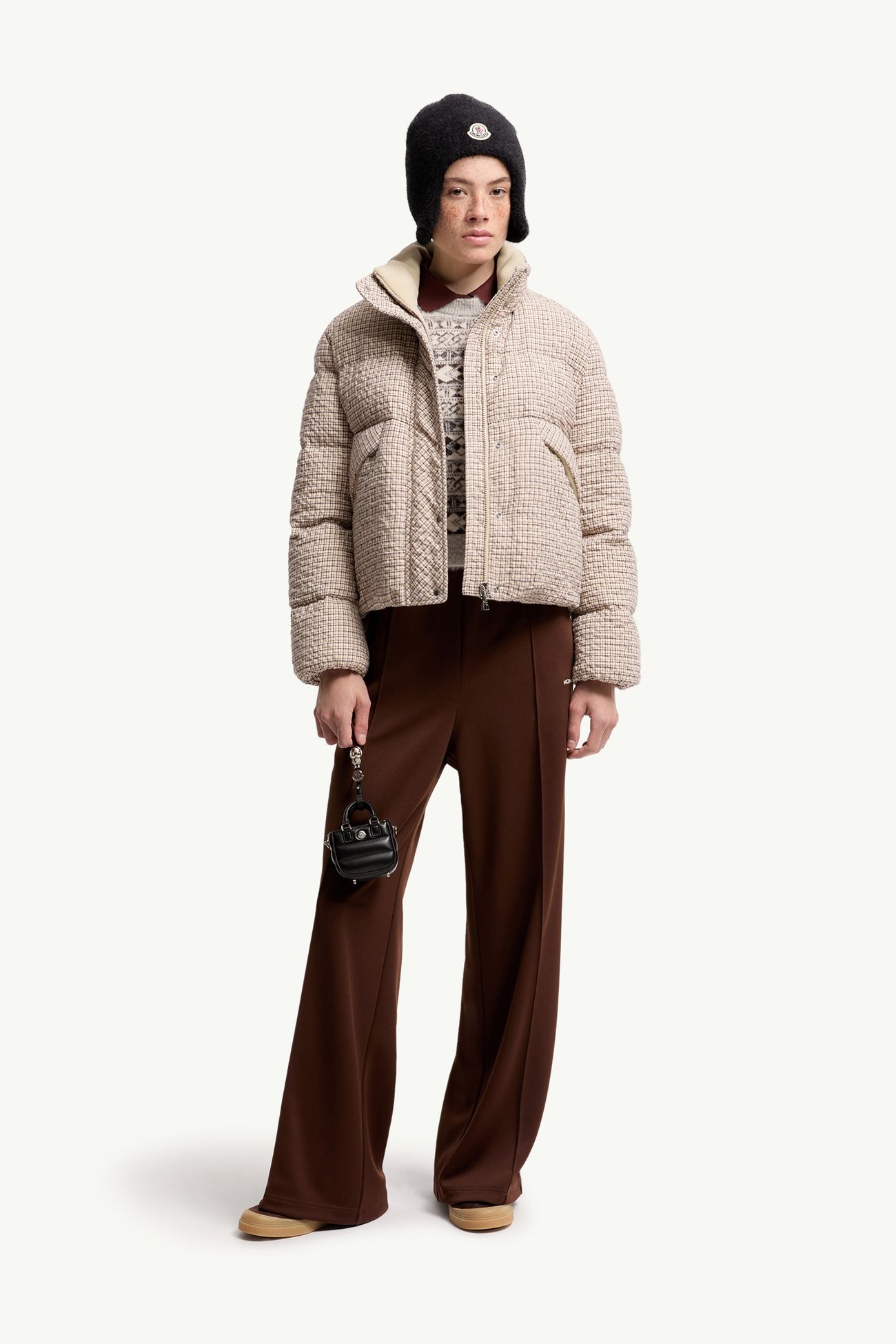 Cloante短身羽絨外套 女士 淺米色 Moncler 0