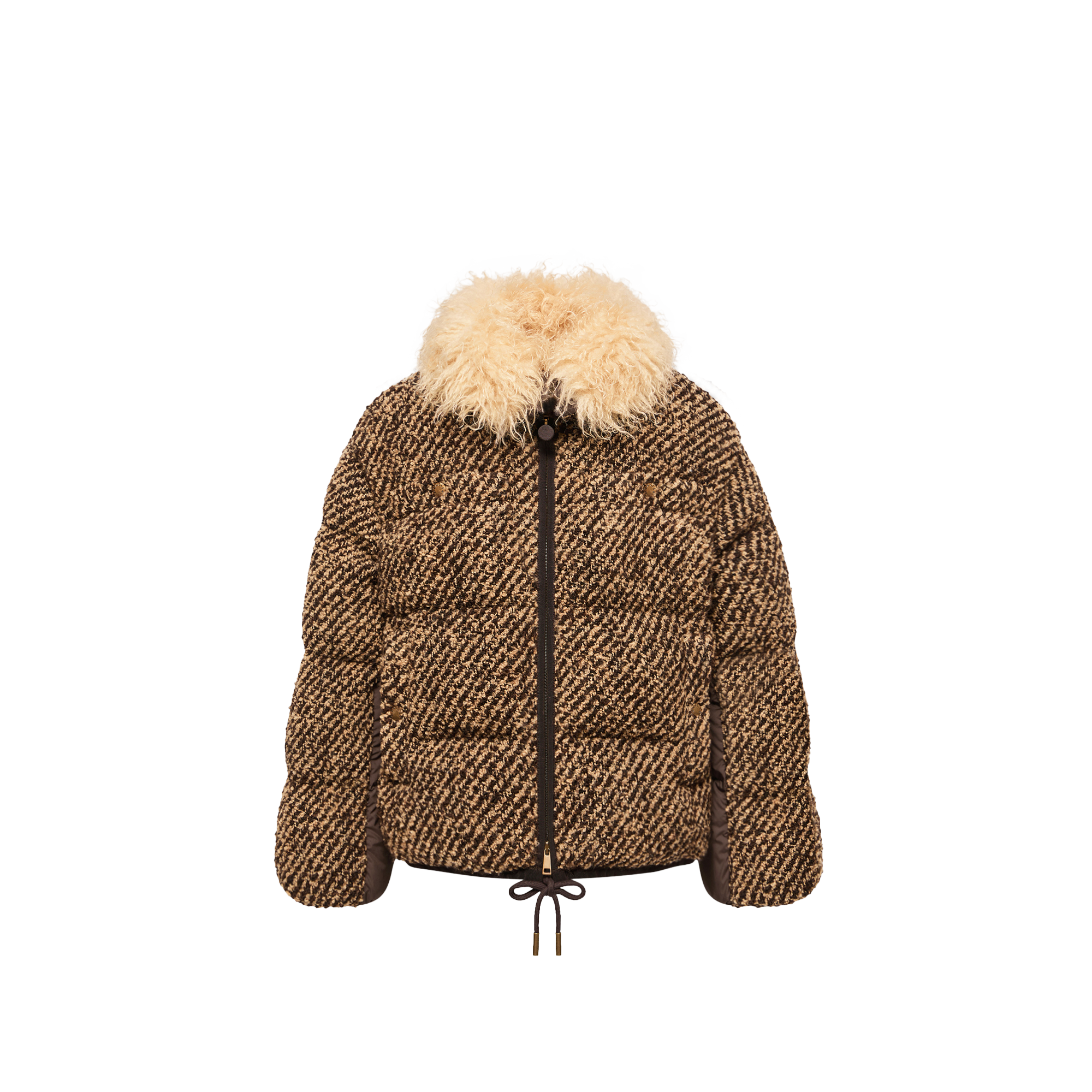 Moncler Women's Brown Dynamique Boucle Down Jacket UK Size 10 - Mytheresa - Image 2