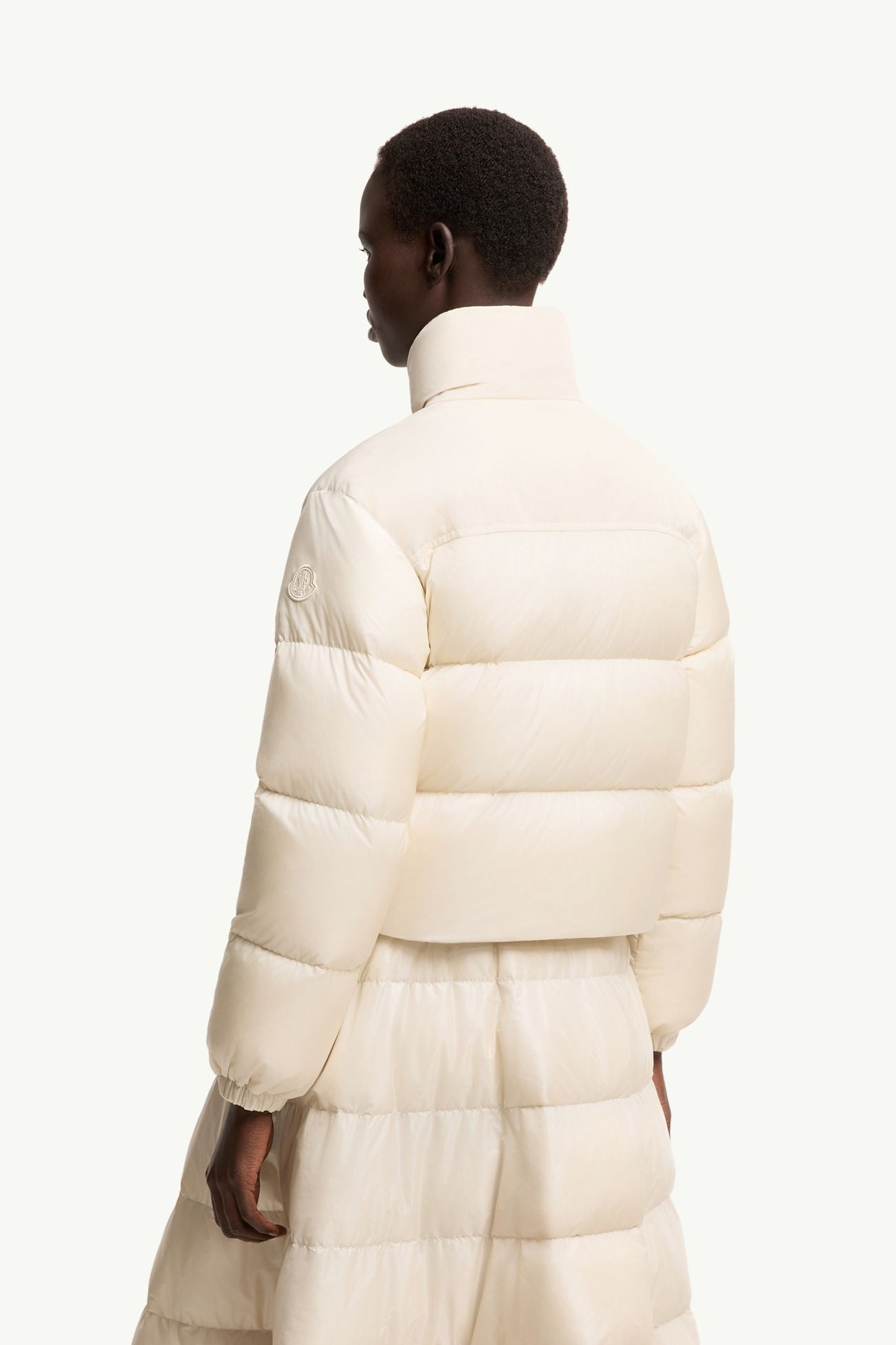 Meditation Short Down Jacket Women Light Beige Moncler 4