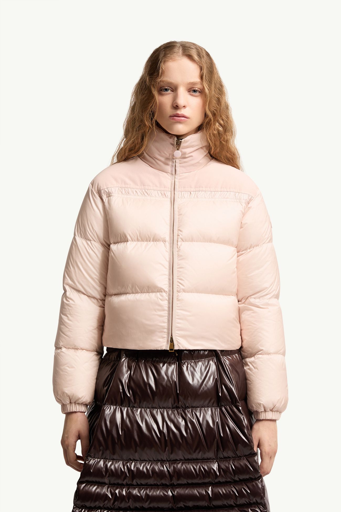 Meditation Short Down Jacket Women Light Pink Moncler 3