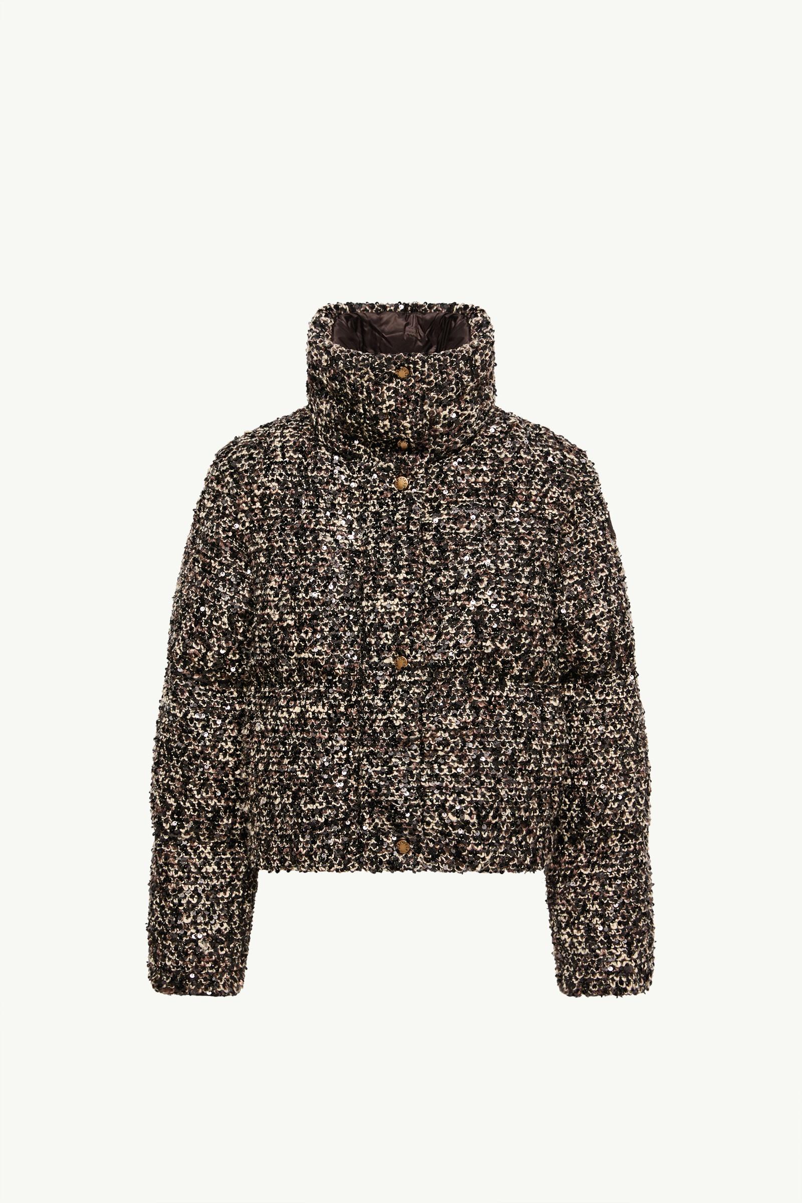Poetique 2-in-1 Short Sequin Down Jacket Women Brown Moncler, 1 of 0