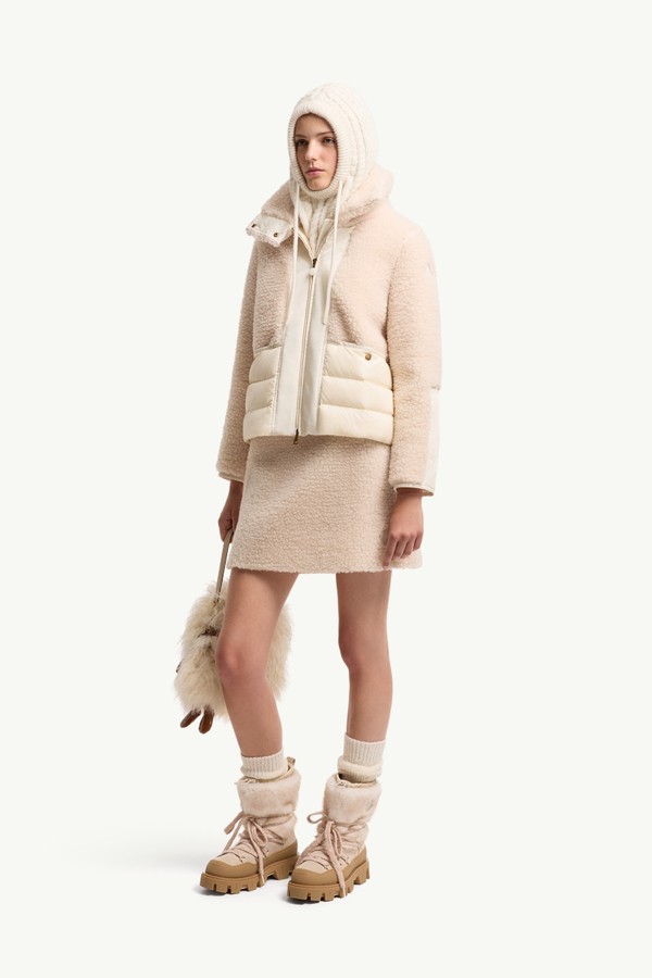 Glorieux女士泰迪绒风格短款羽绒夹克外套 女士 象牙白 Moncler 0